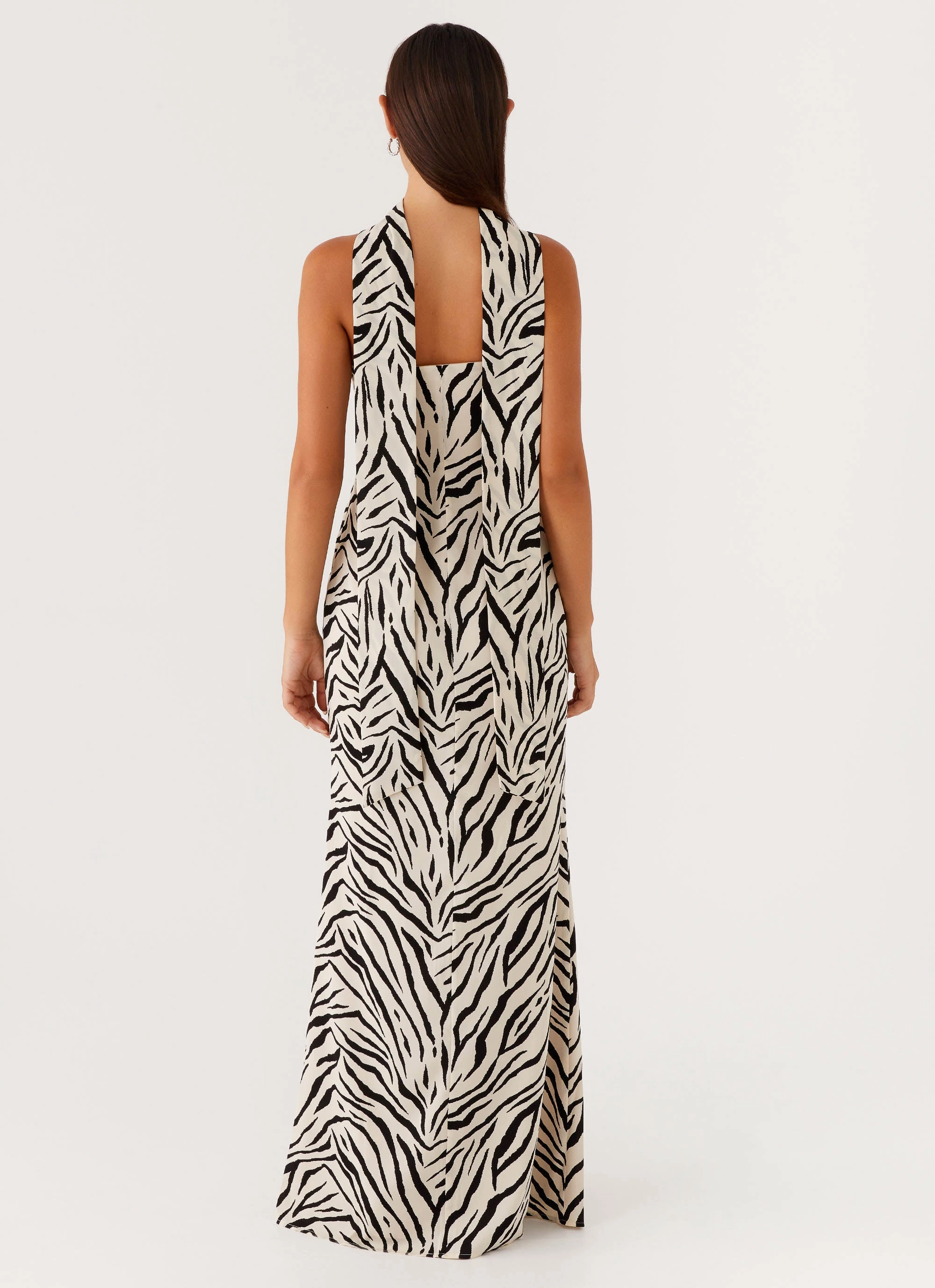 Jigsaw Strapless Maxi Dress - Zebra Festival-Ready Autumn Ready