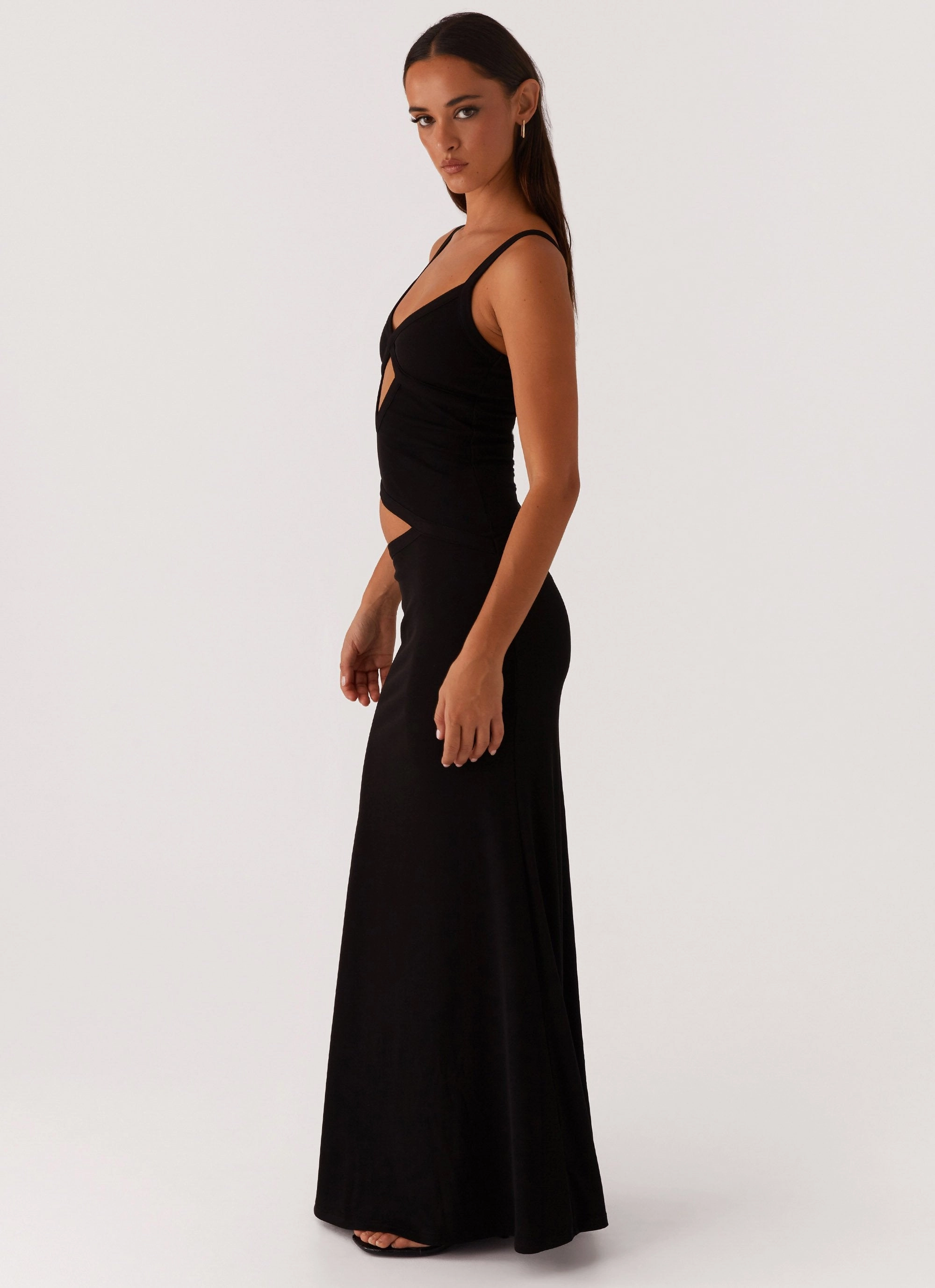 Floor-Length Jocelyn Maxi Dress - Black