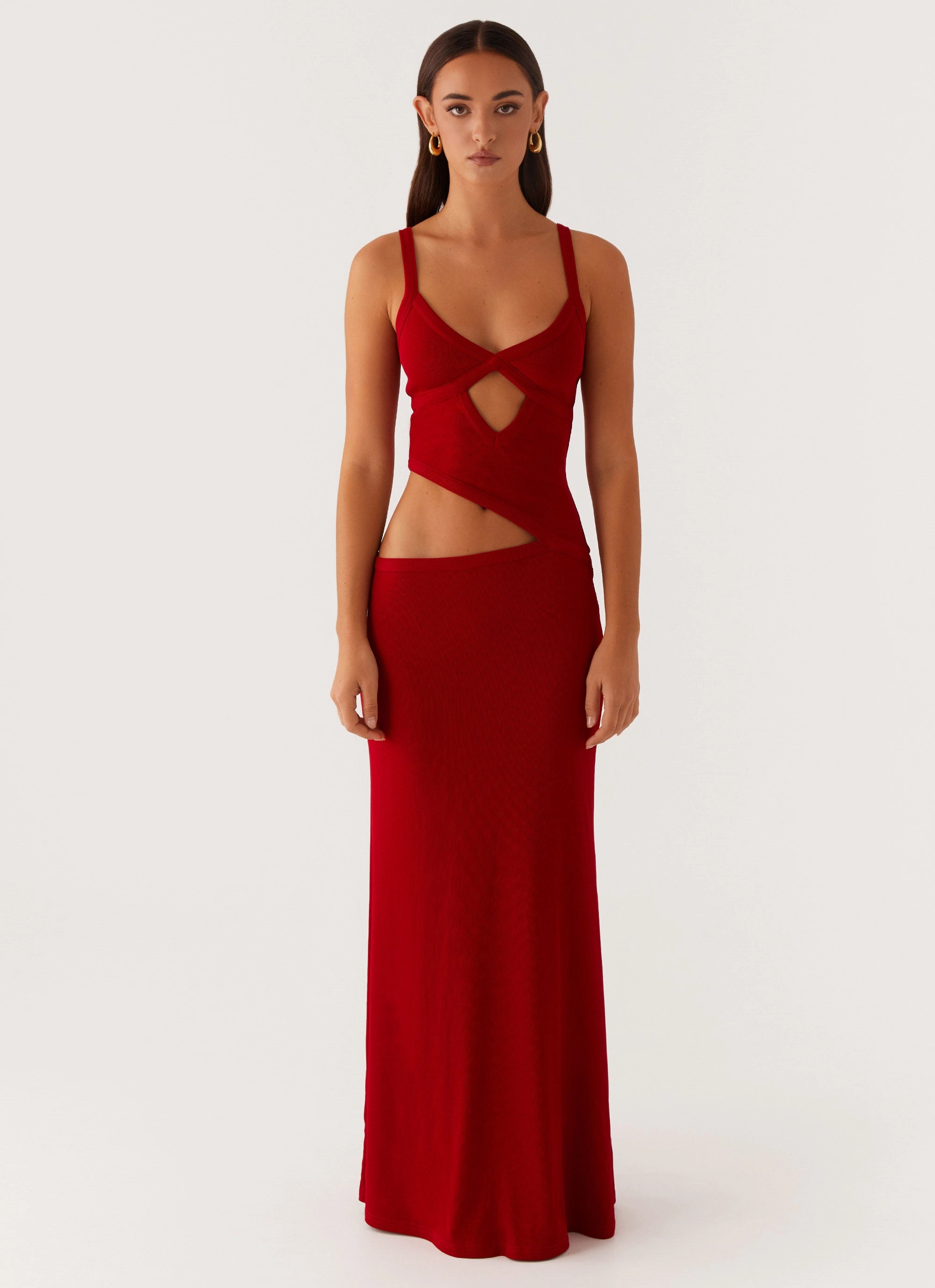Jocelyn Maxi Dress - Red Chic Style Wear