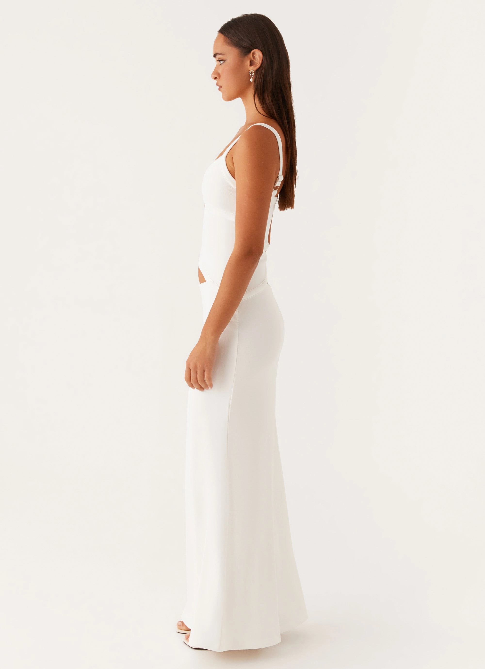 Jocelyn Maxi Dress - White Artisanal-Detail