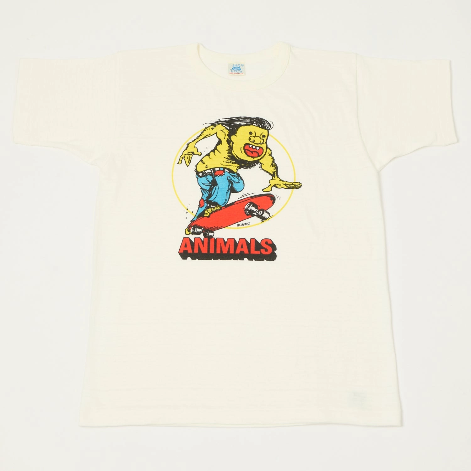 John Gluckow Lot. JG-CS06 'Animal Skater' T-Shirt - Off White Luxury exclusivity Stylish