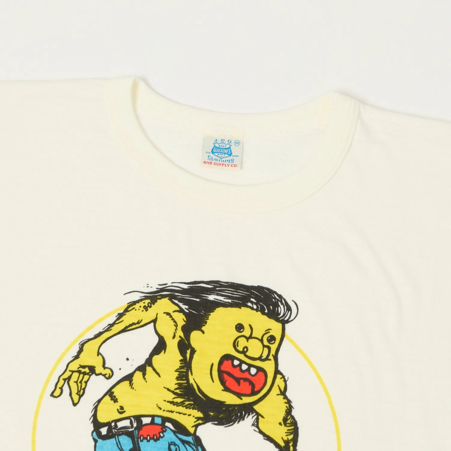 John Gluckow Lot. JG-CS06 'Animal Skater' T-Shirt - Off White Travel Style Trend