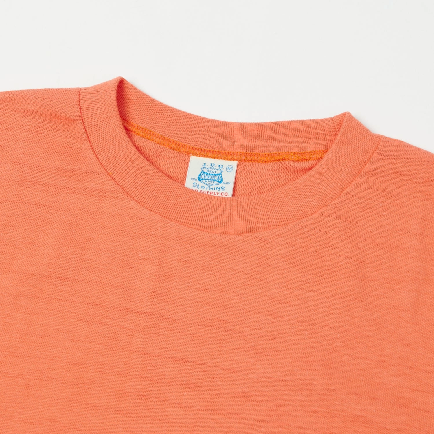 Comfortable Casual All-Season Wear John Gluckow Lot. JG-CS07 'Keeper' Pocket T-Shirt - Orange