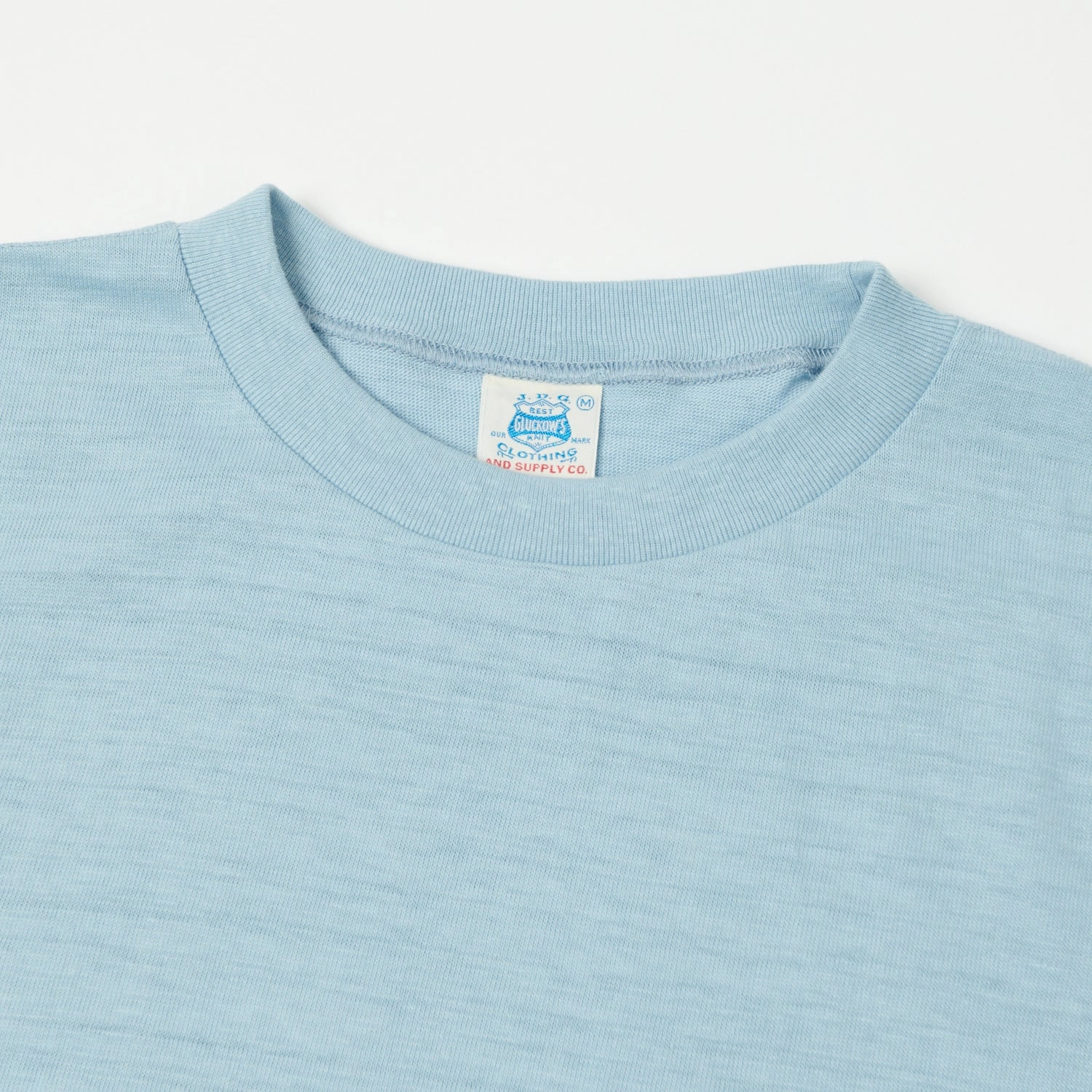 Soft and Relaxed John Gluckow Lot. JG-CS07 'Keeper' Pocket T-Shirt - Sax Blue