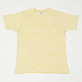 Cool Weather Wear Playful Prints John Gluckow Lot. JG-CS07 'Keeper' Pocket T-Shirt - Yellow
