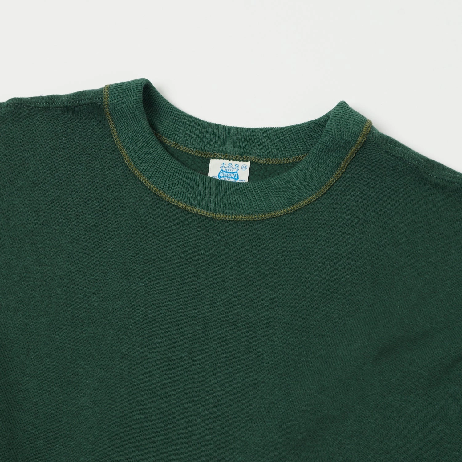 John Gluckow Lot. JG-CS14 Classic Crew Sweatshirt - Dark Green Unisex Design Everyday Essential