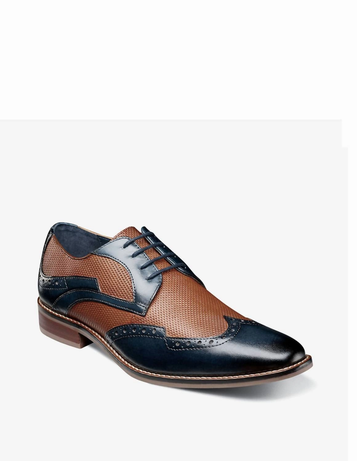 Classic Performance Joss Wingtip Oxford Shoe In Navy