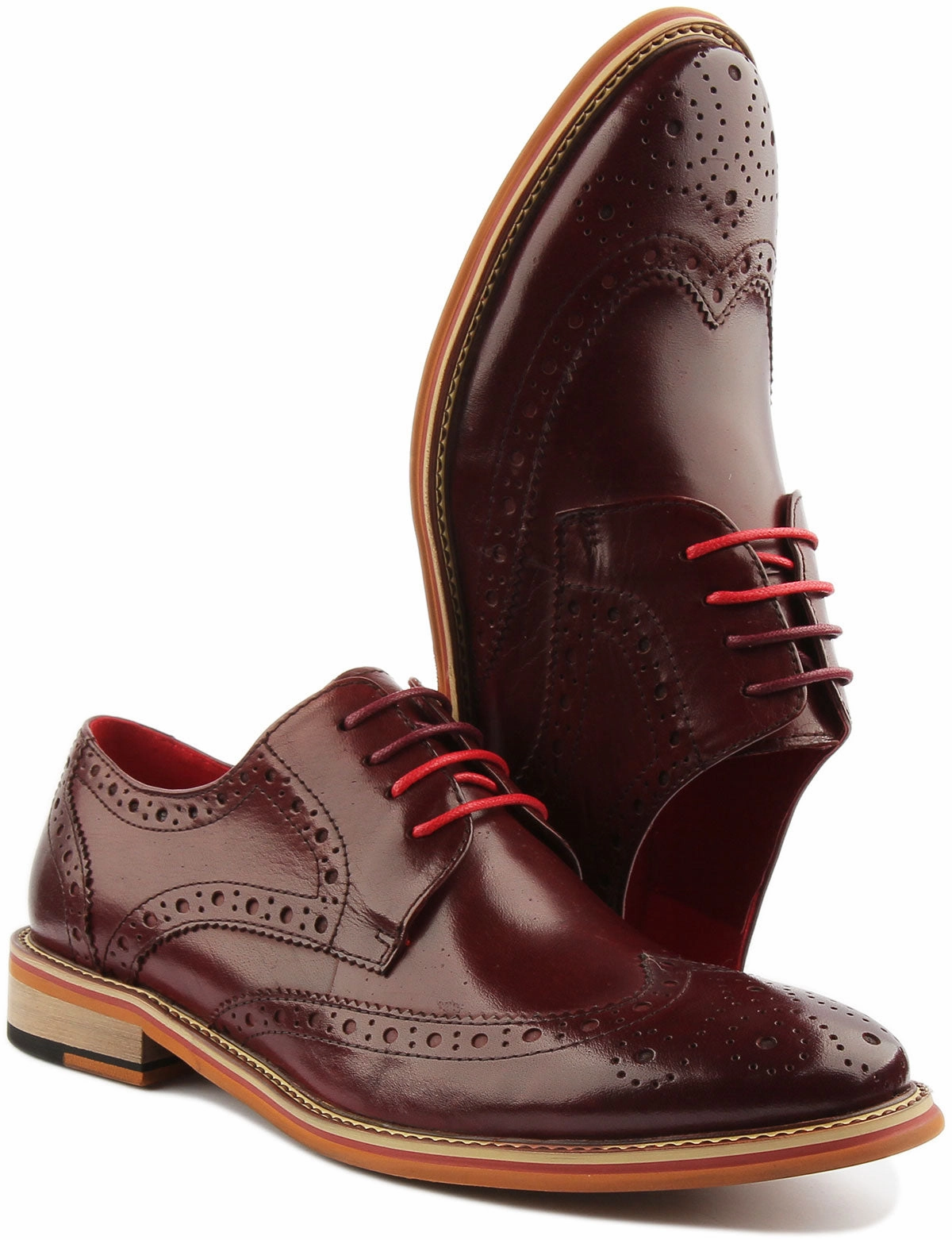 Justin Reece England Dover In Wine Slip On Design