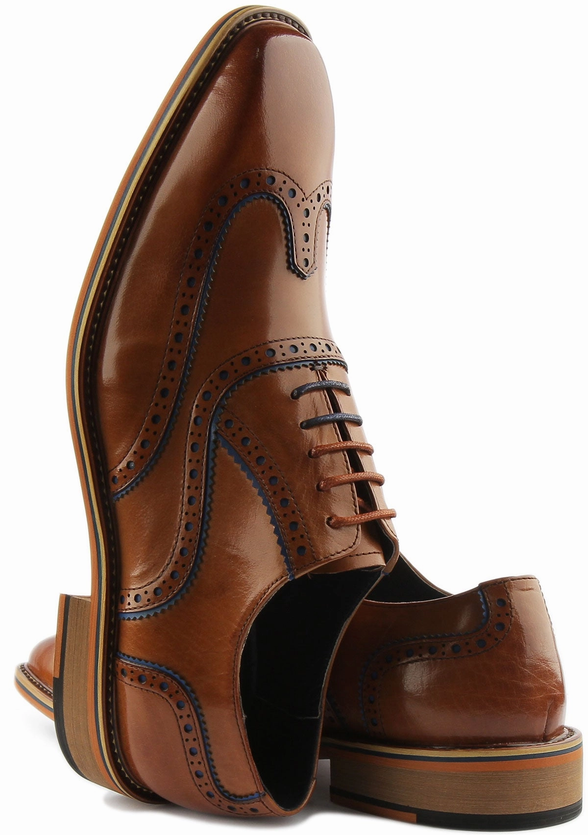 Justinreess England Corey In Brown For Men Shock Absorbing Heel