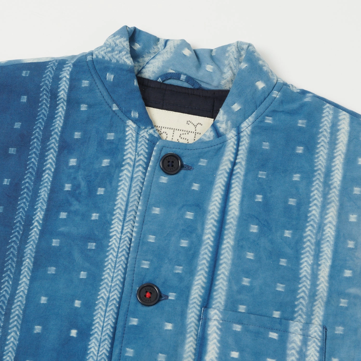 Layered Cut Soft Lightness Kardo Leo Quilted Vest - Indigo