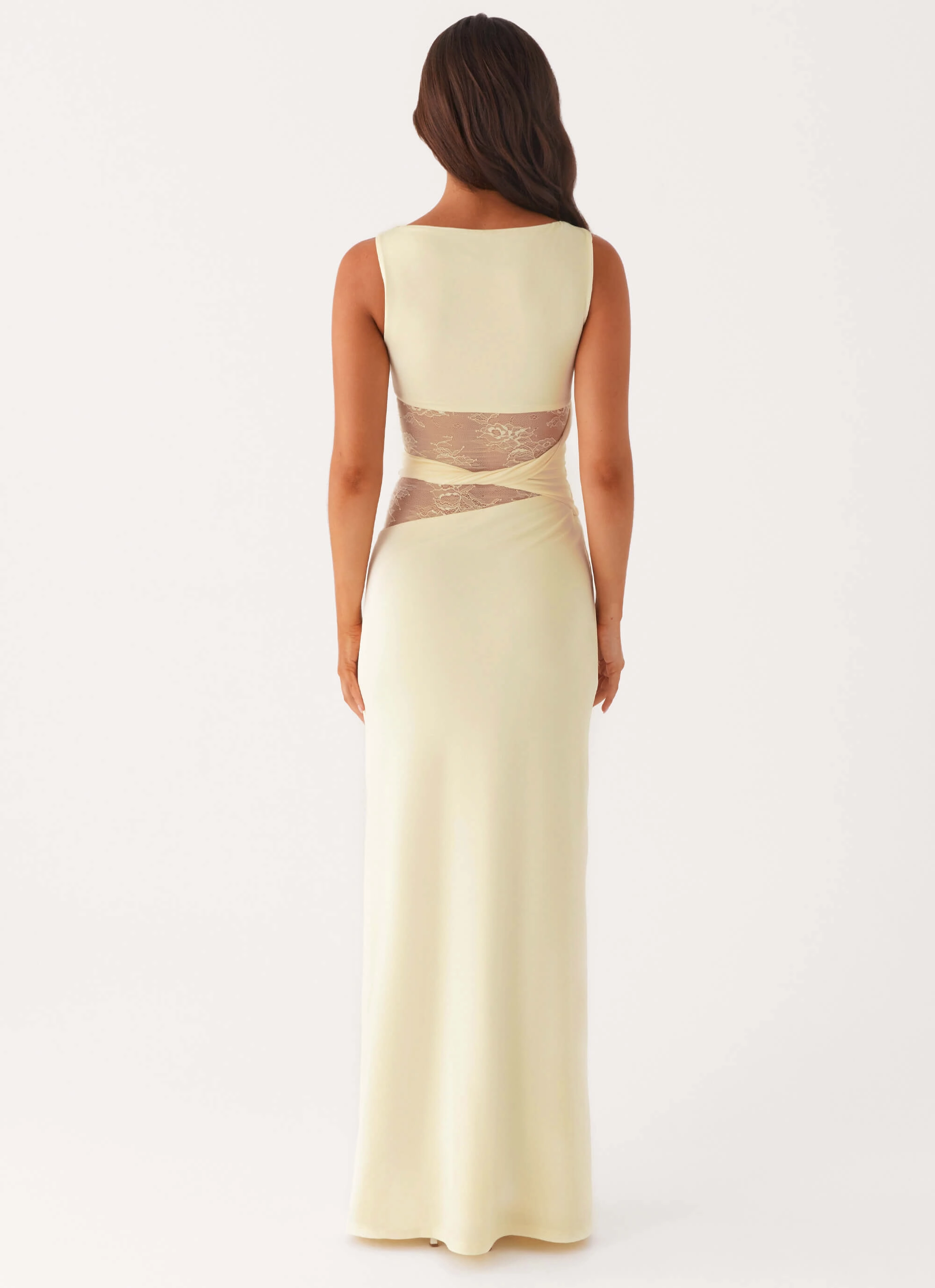 Karma Maxi Dress - Yellow Soft Stretch