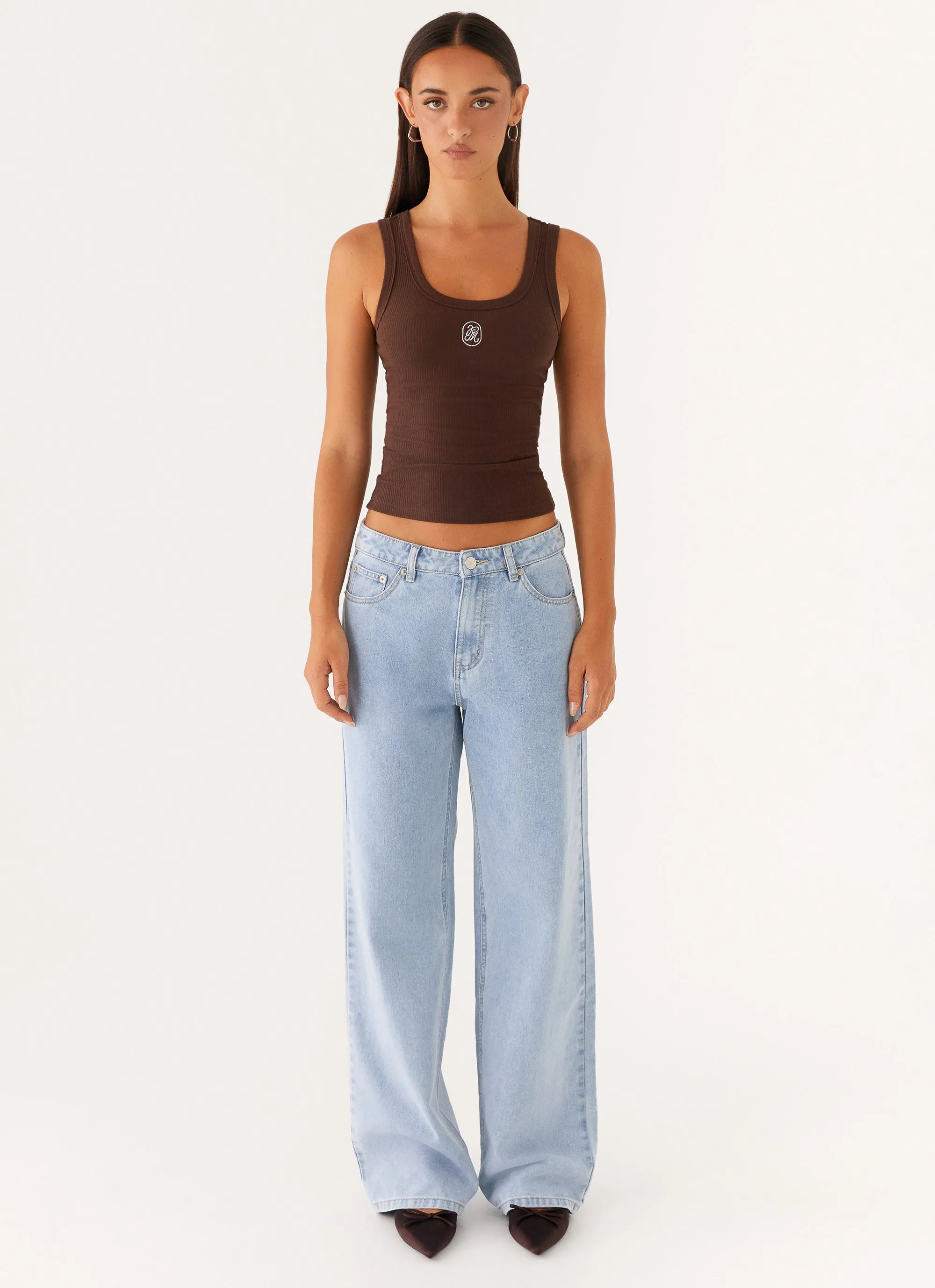 Stretch Denim Technology Keanna Low Rise Denim Jeans - Sky