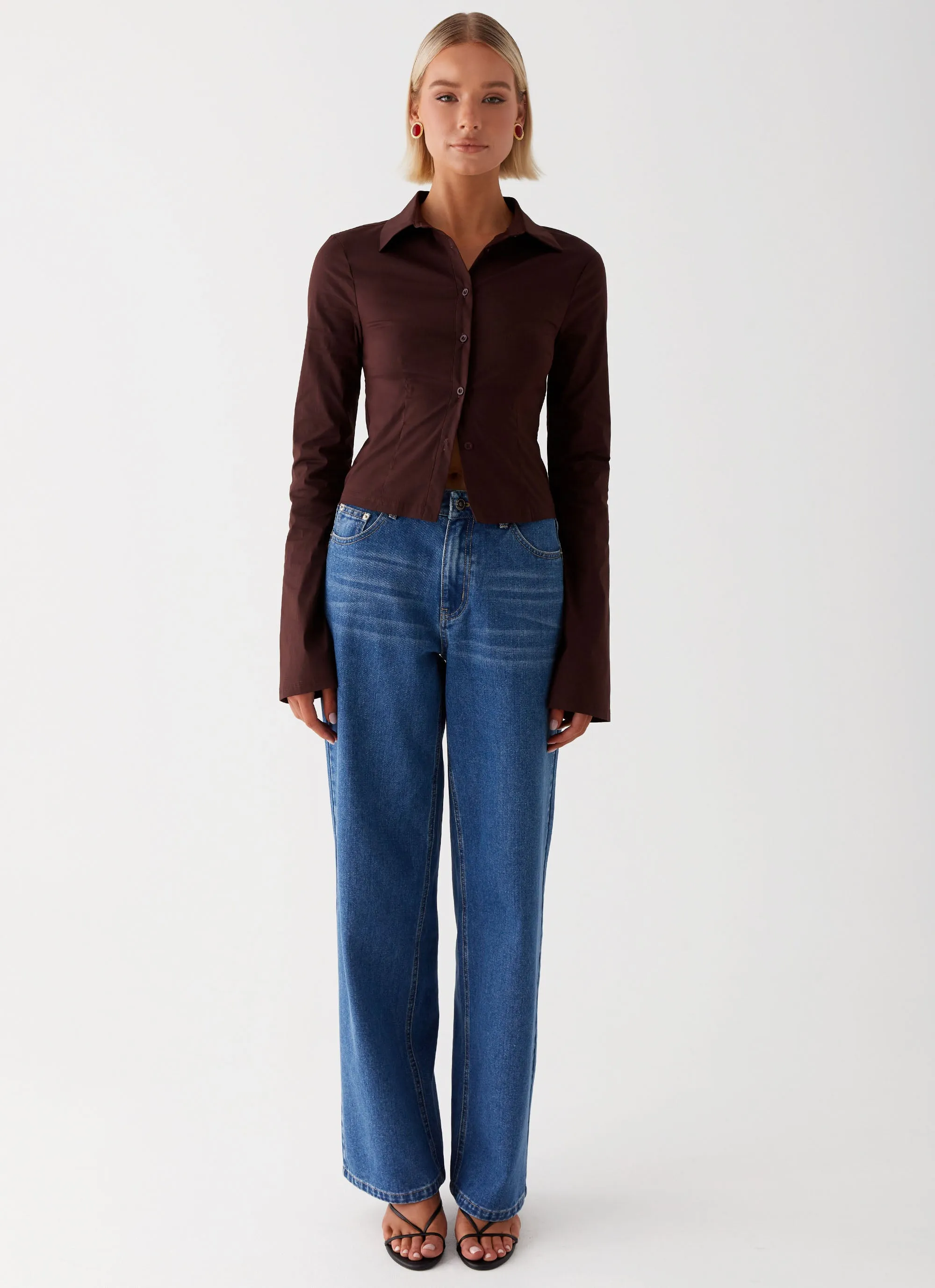 Trendy Sunny Vibes Urban appeal Keanna Low Rise Jeans - Indigo