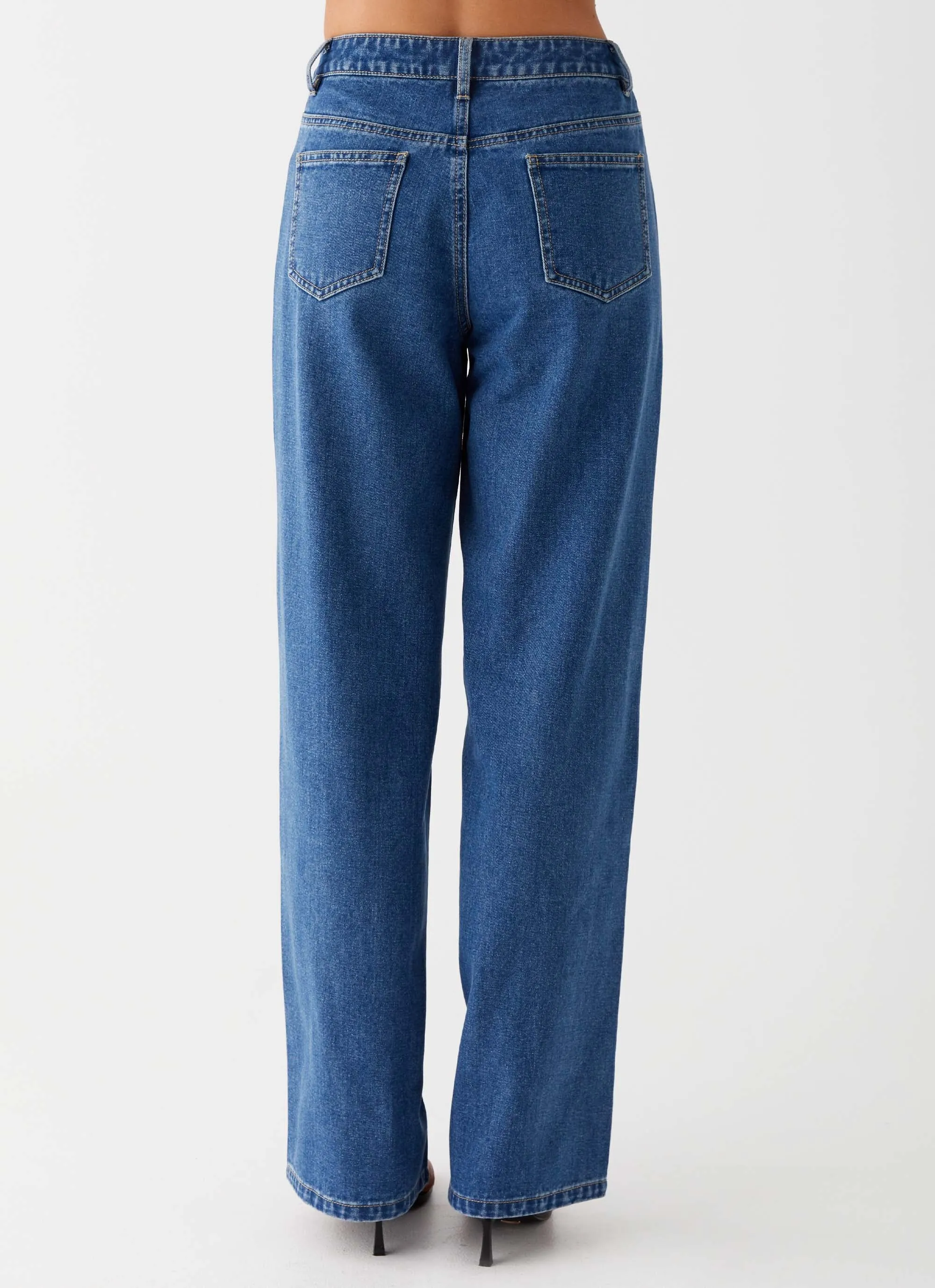 Keanna Low Rise Jeans - Indigo Wardrobe Staple