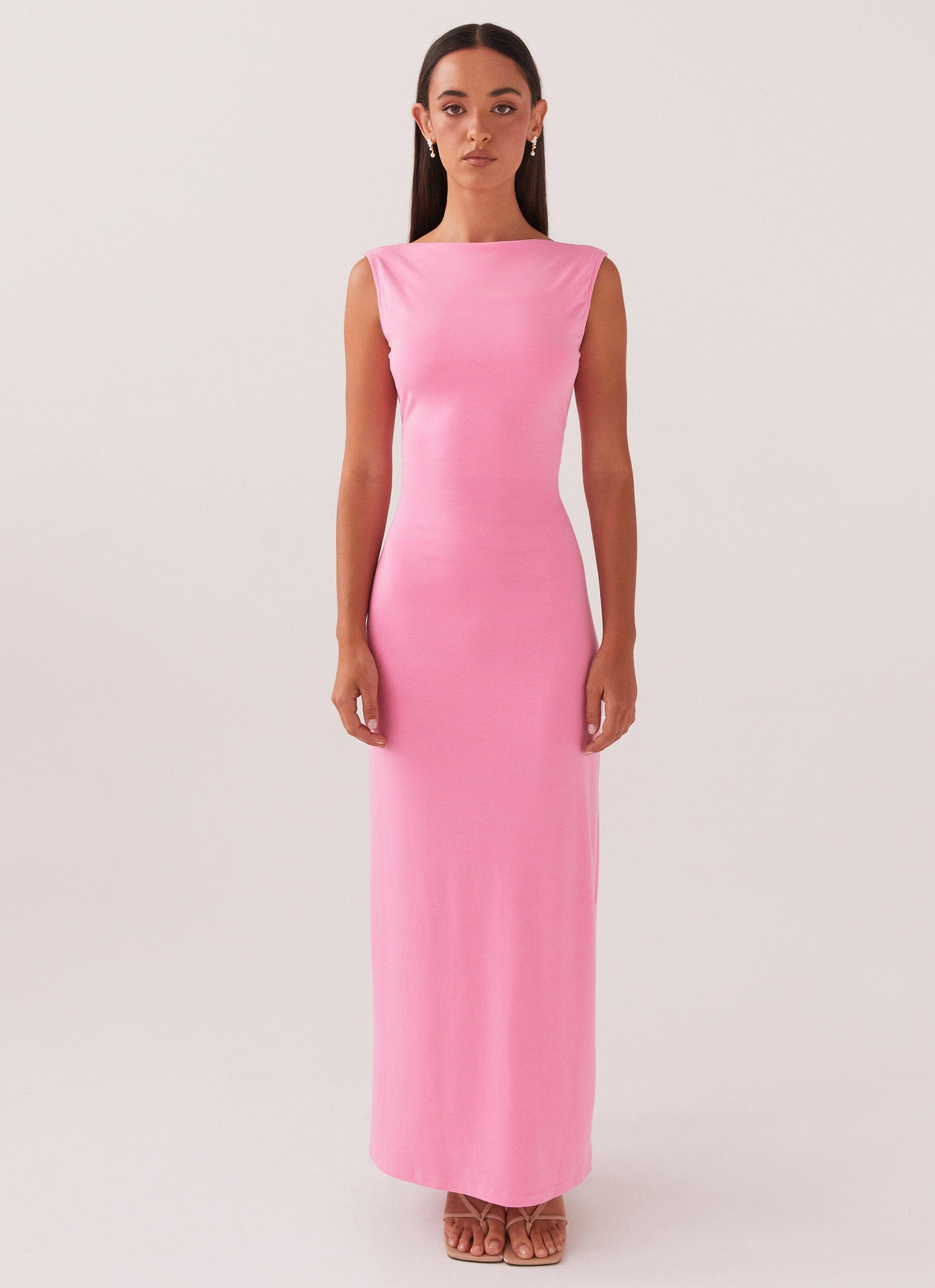 Easy Wrap Modern Form Celina Maxi Dress - Pink