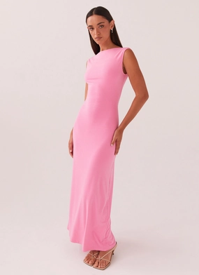Wrap Glow Celina Maxi Dress - Pink
