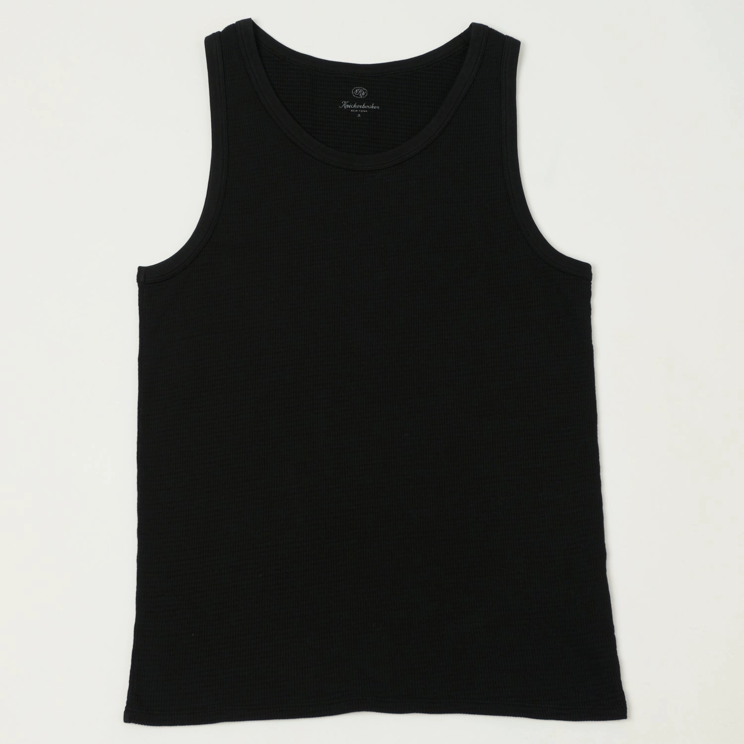 Knickerbocker Box Knit Tank - Black LongLastingColor Active Wearable