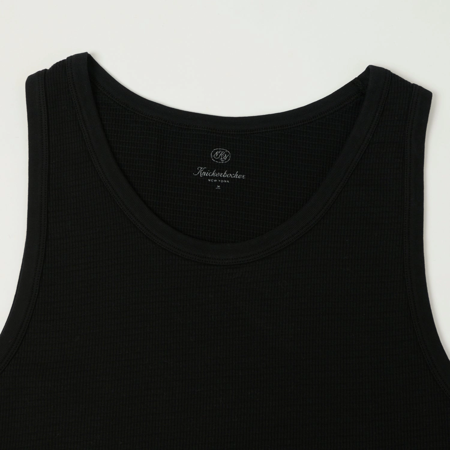 Minimal Layers Knickerbocker Box Knit Tank - Black
