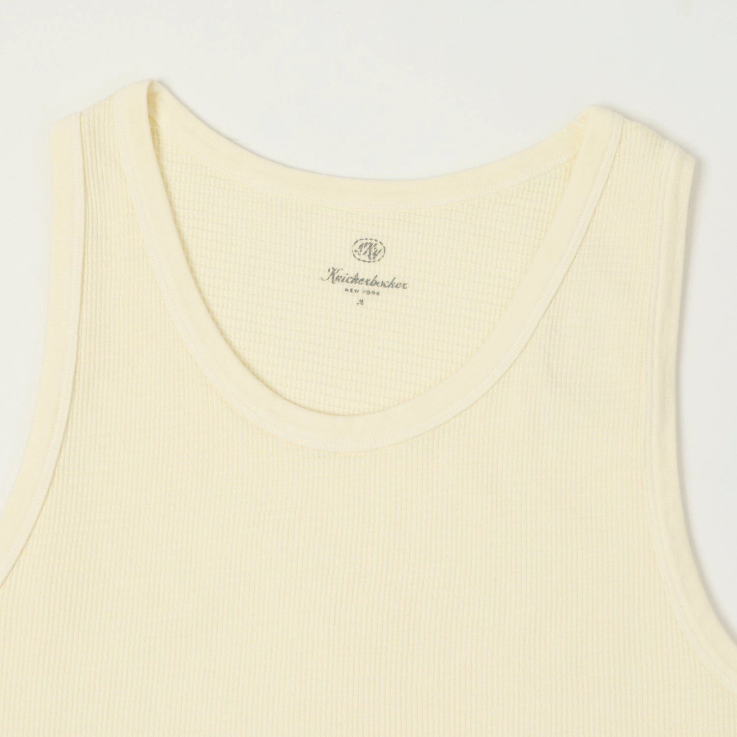 Knickerbocker Box Knit Tank - Milk Abrasion resistant