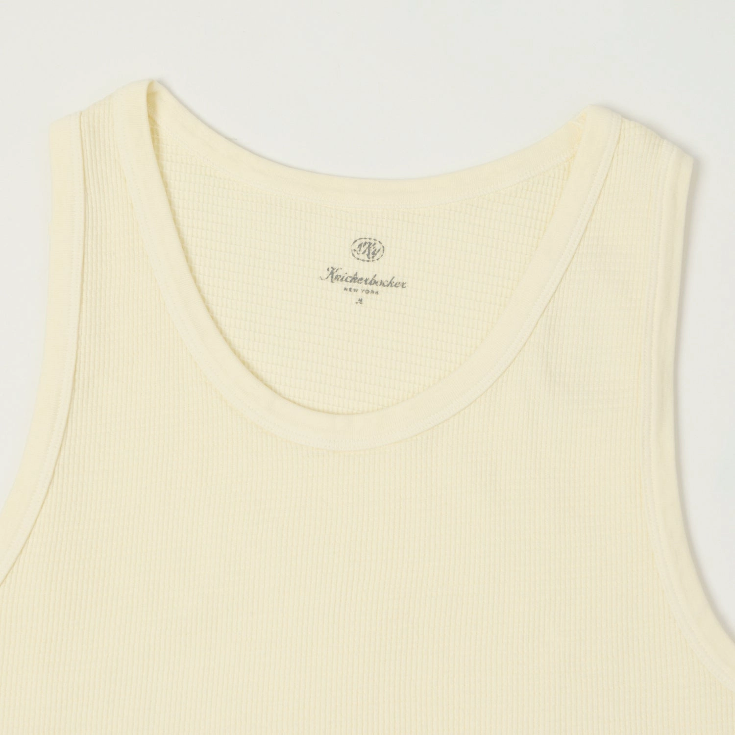 Knickerbocker Box Knit Tank - Milk Sleek Fit