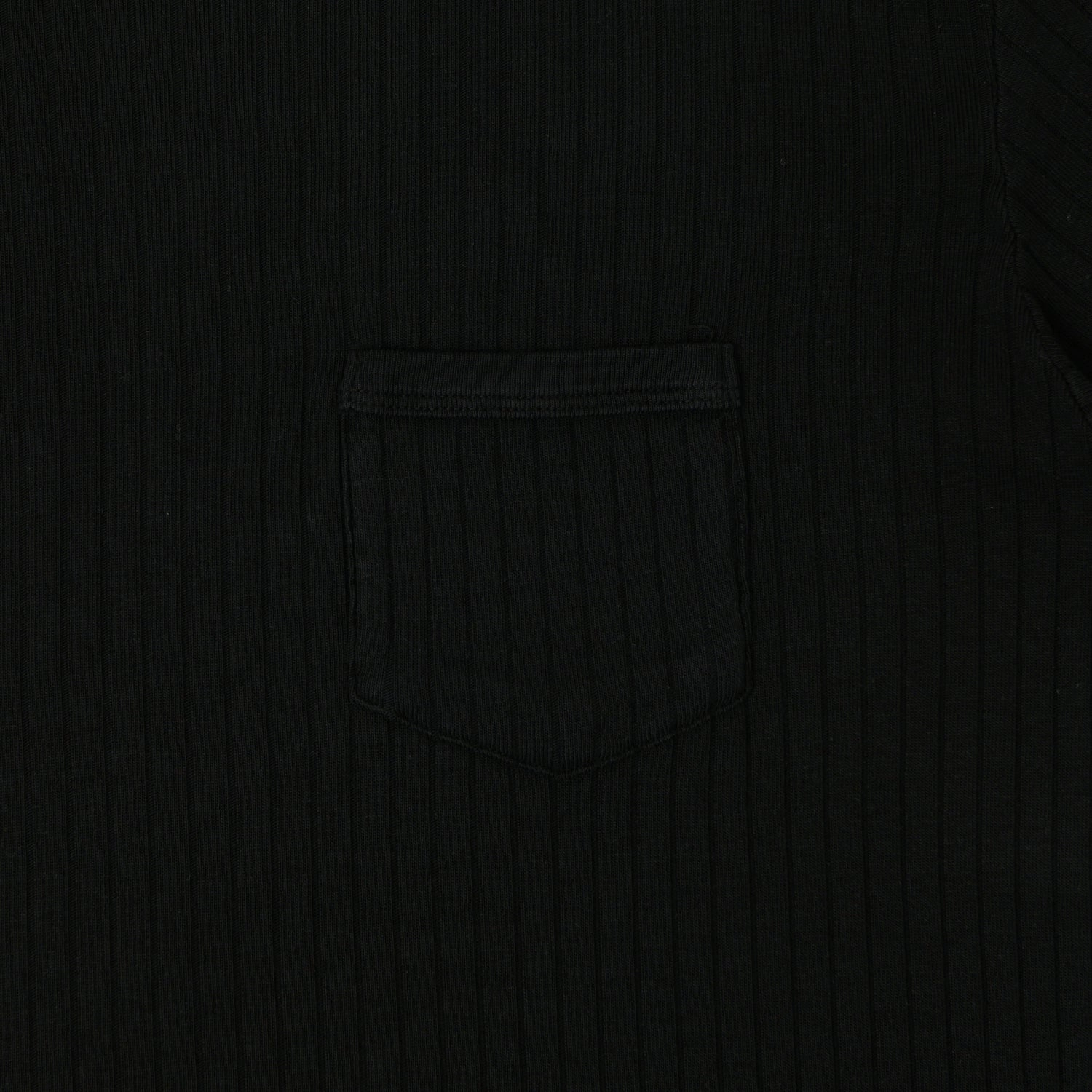 Knickerbocker Rib Pocket T-Shirt - Black Casual Active Wear