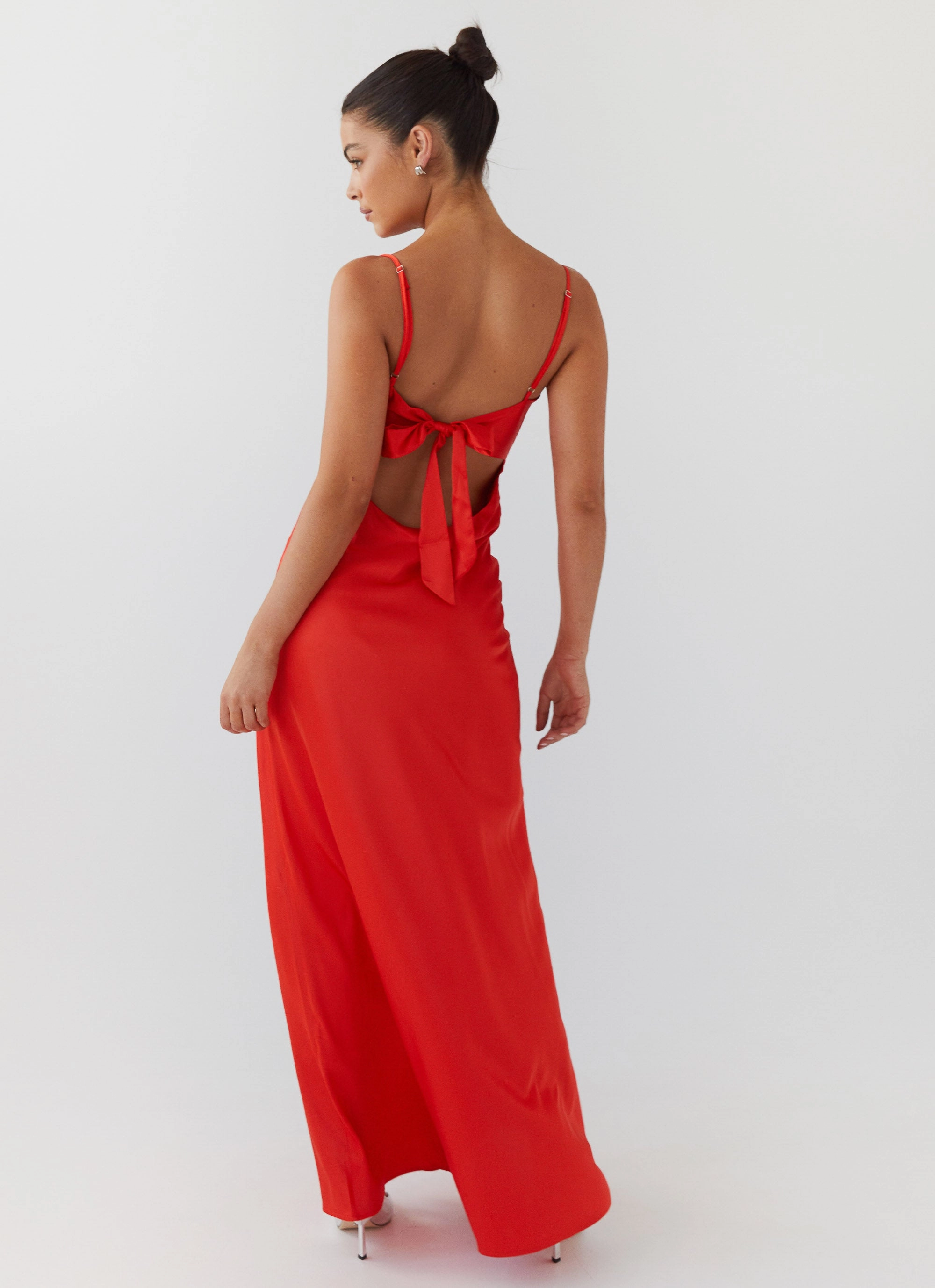 Flora Satin Maxi Dress - Citrus NonSlipClosure Low Key