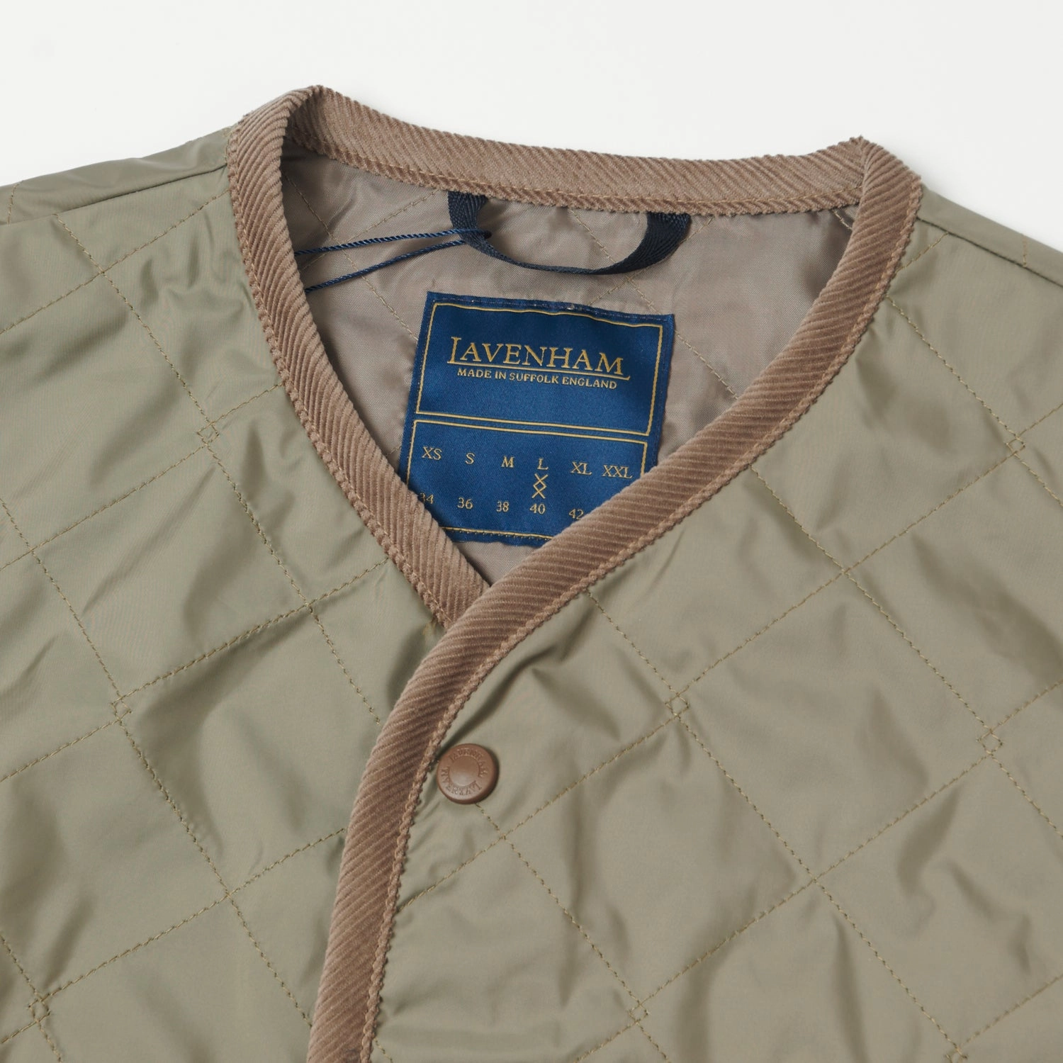 Anatomical Seam Placement miners Lavenham Thornham Gilet - Cork