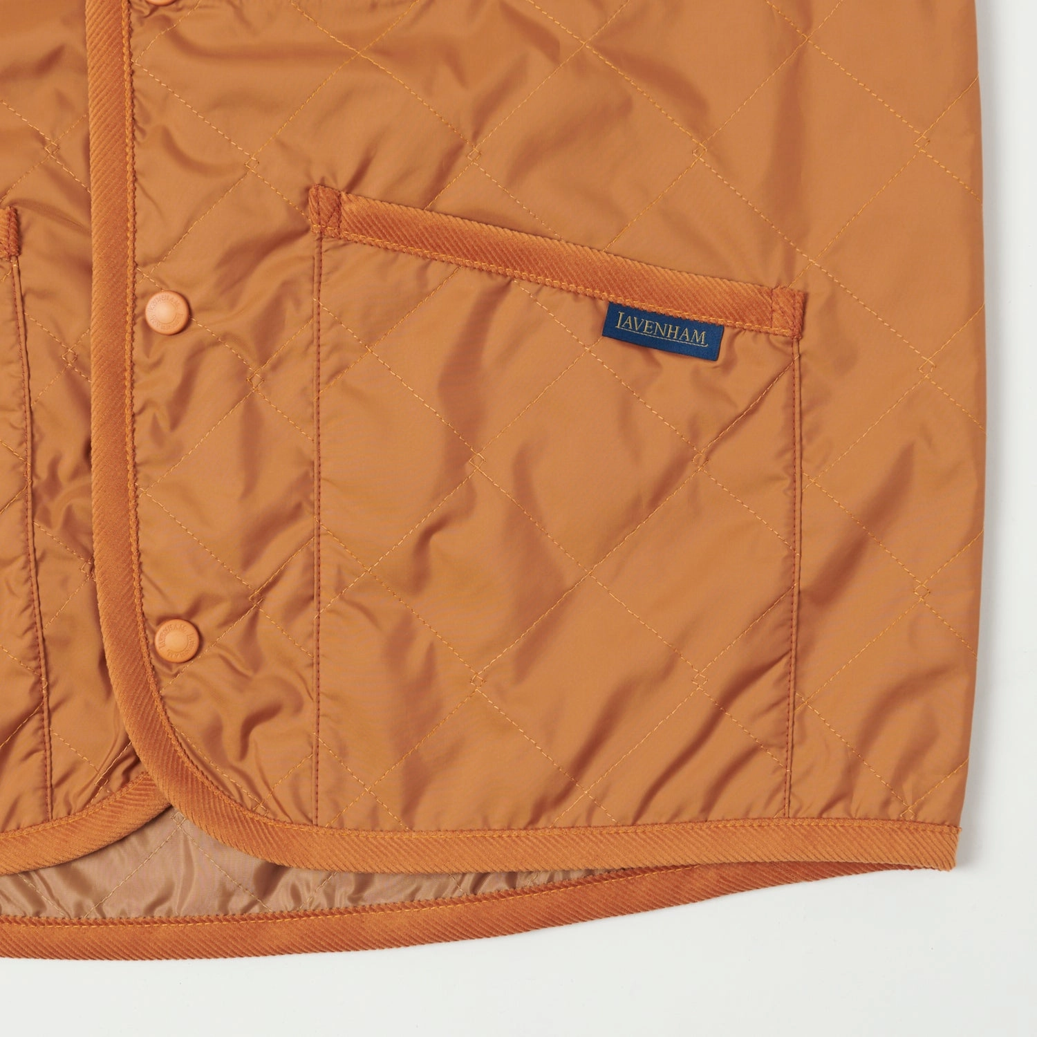 Drop Hem Lavenham Thornham Gilet - Lavenster Brick