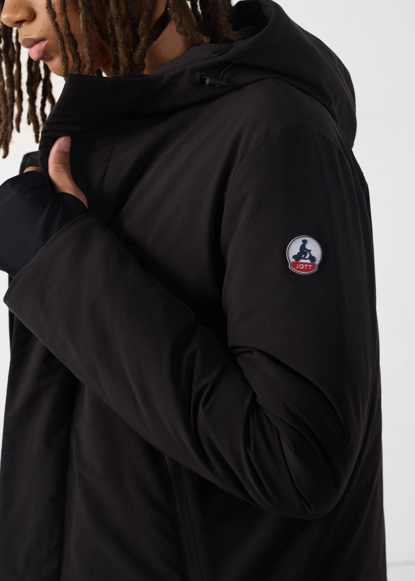 Veste longue ?? capuche Noir Icefloe Odor Resistant Tech