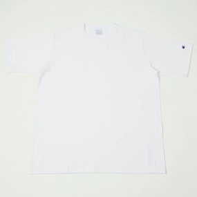 Champion Made in USA Crewneck Tee - White Anti Shrinkage Treatment Workout