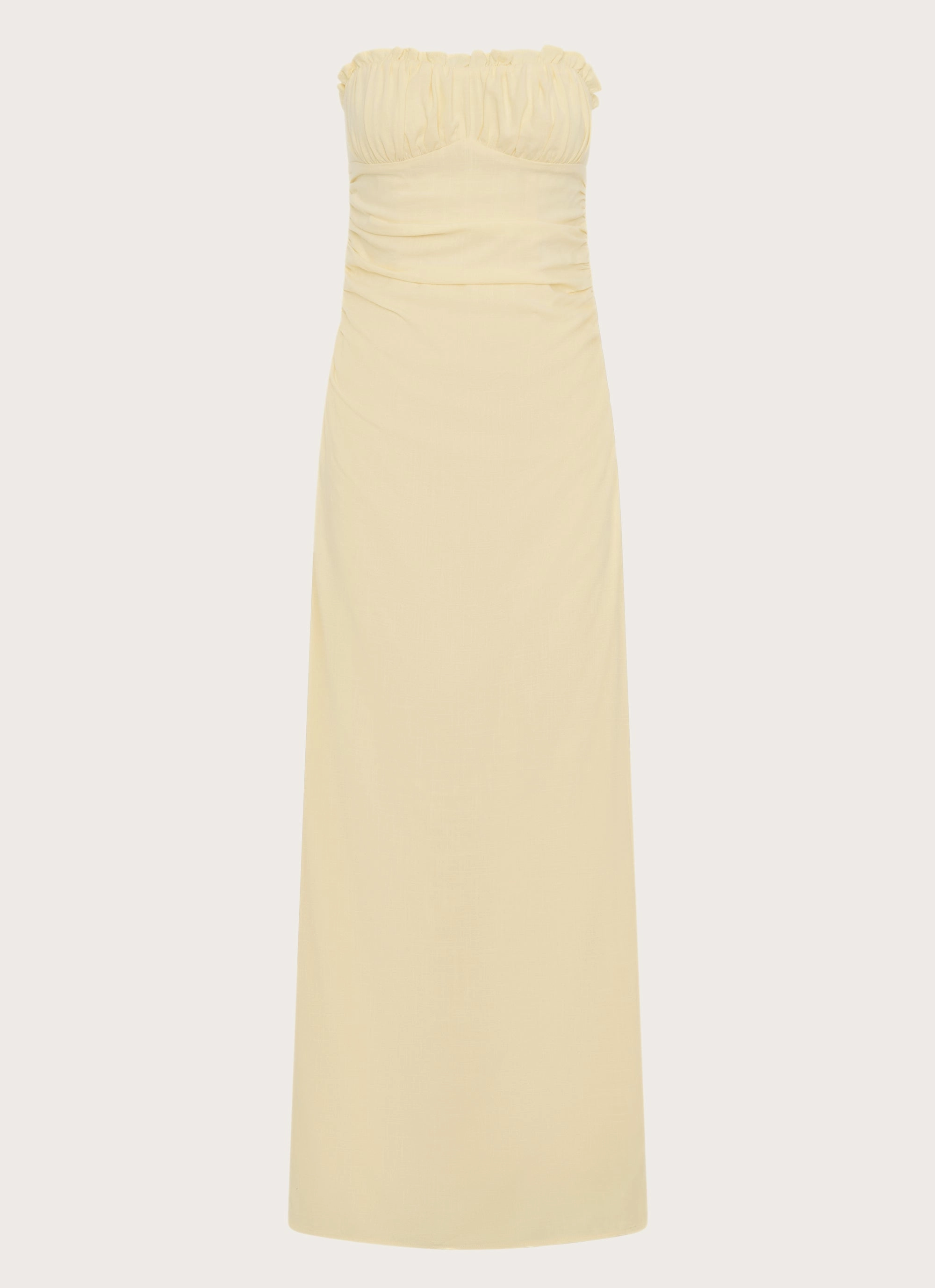 Tall-Fit Xena Gathered Maxi Dress - Yellow