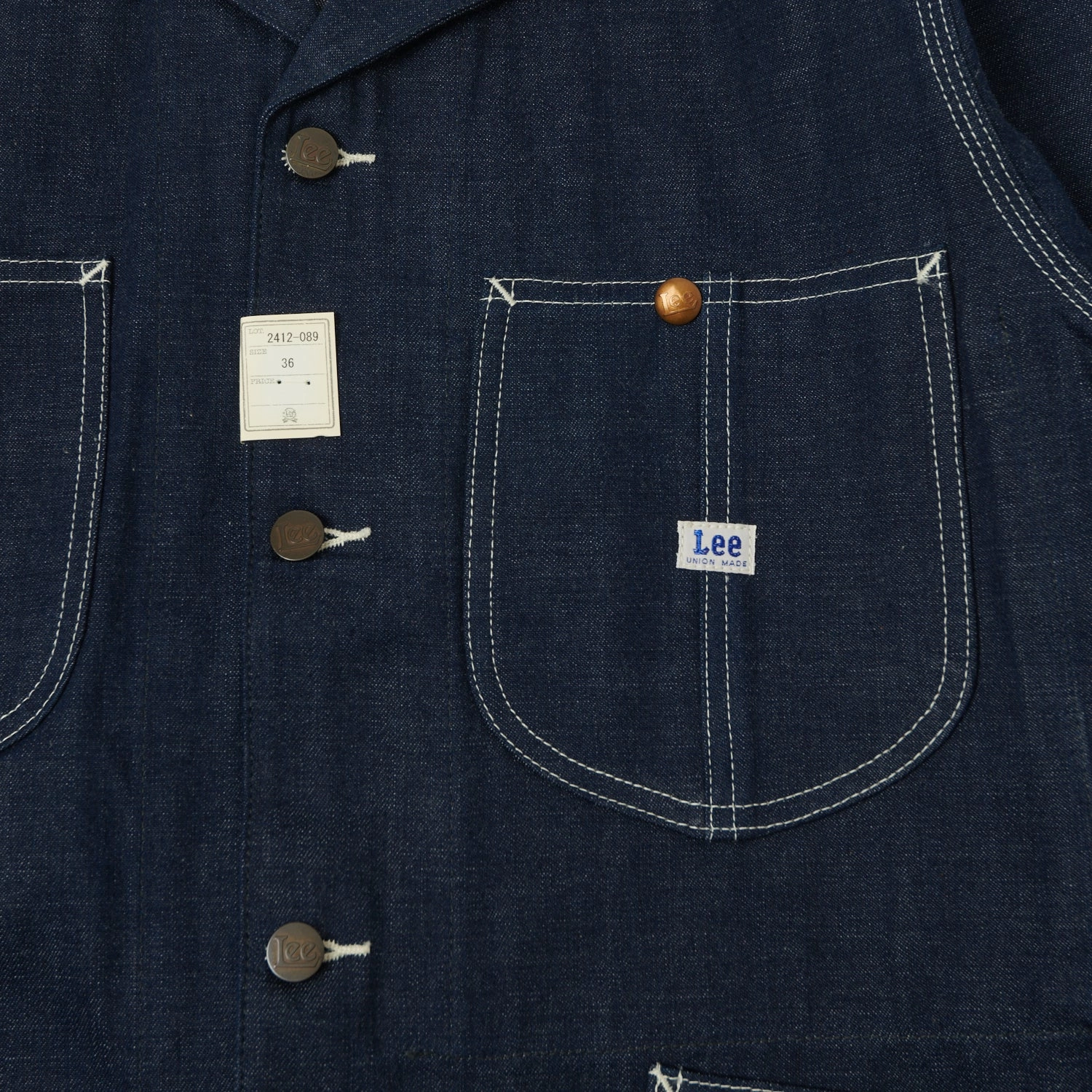 Lee Archives 1949 'Loco' Denim Coverall Jacket - Raw Wrinkle Resistant Anti-static