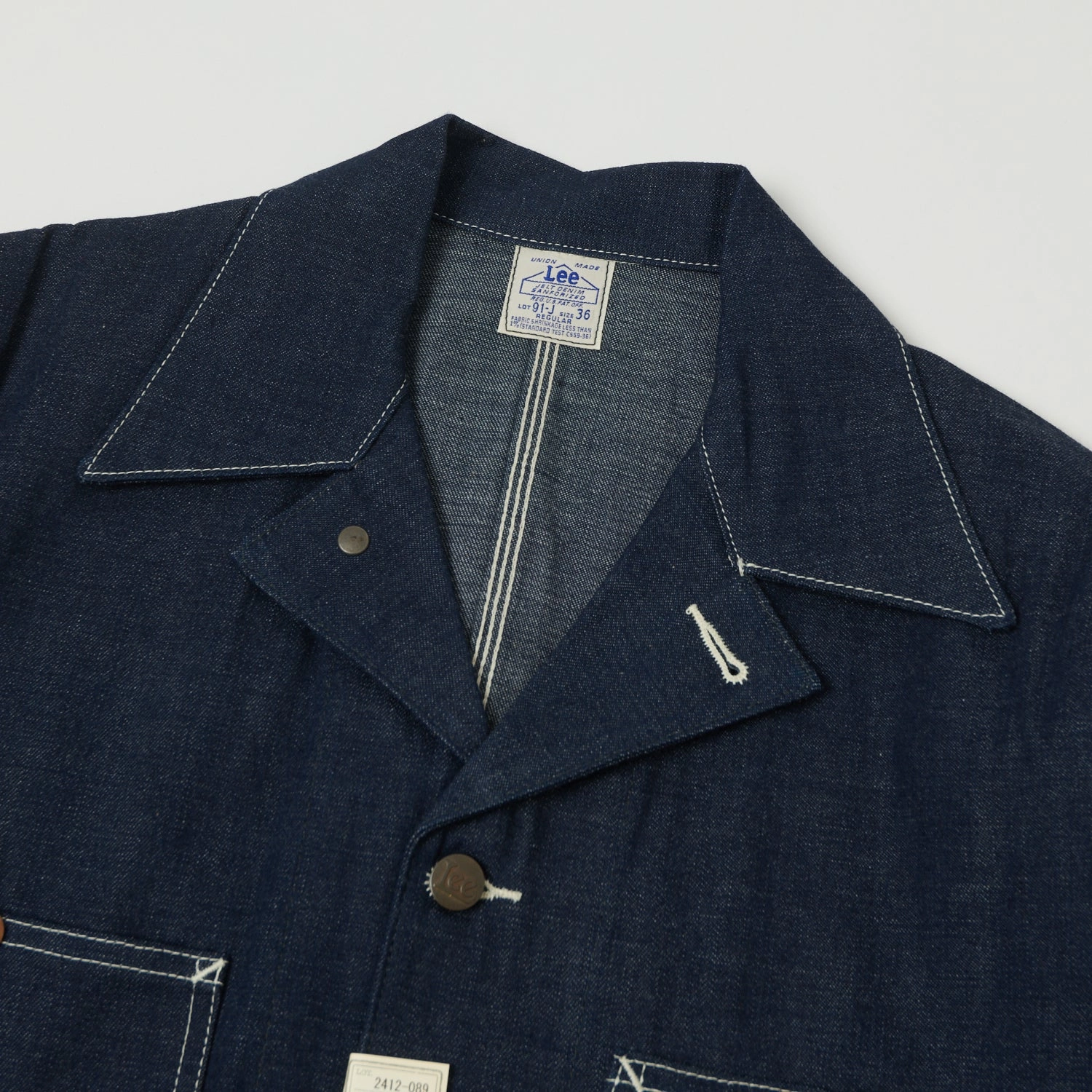 Lee Archives 1949 'Loco' Denim Coverall Jacket - Raw Double Stitched Seams