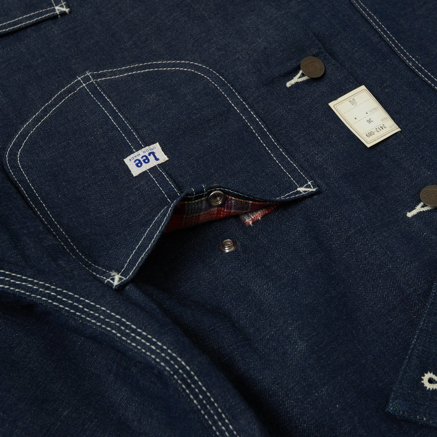 Four Way Stretch Lee Archives 1949 'Loco' Denim Coverall Jacket - Raw