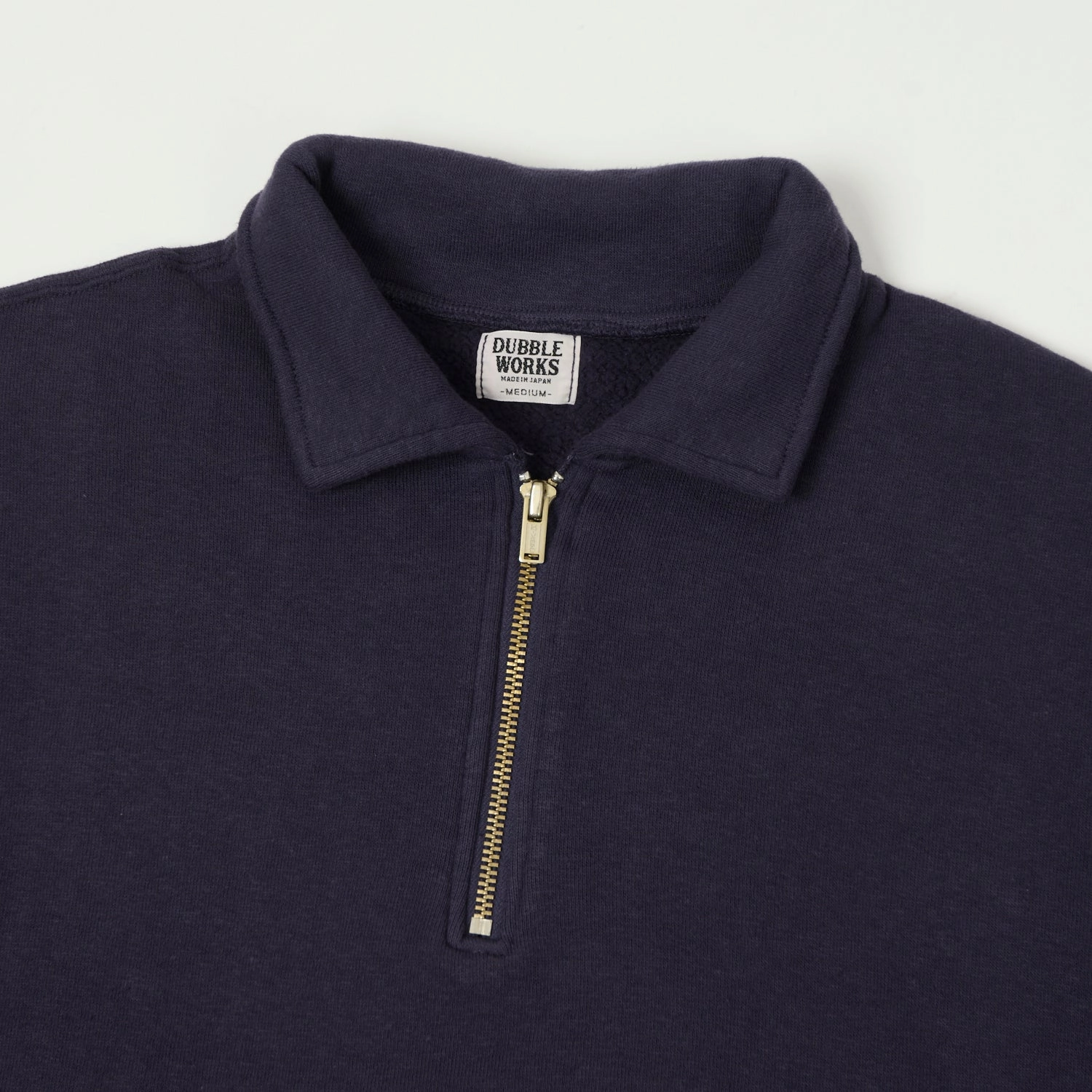 All Day Wear Minimal Comfort Dubbleworks Tsuriami Quarter Zip Sweatshirt - Navy