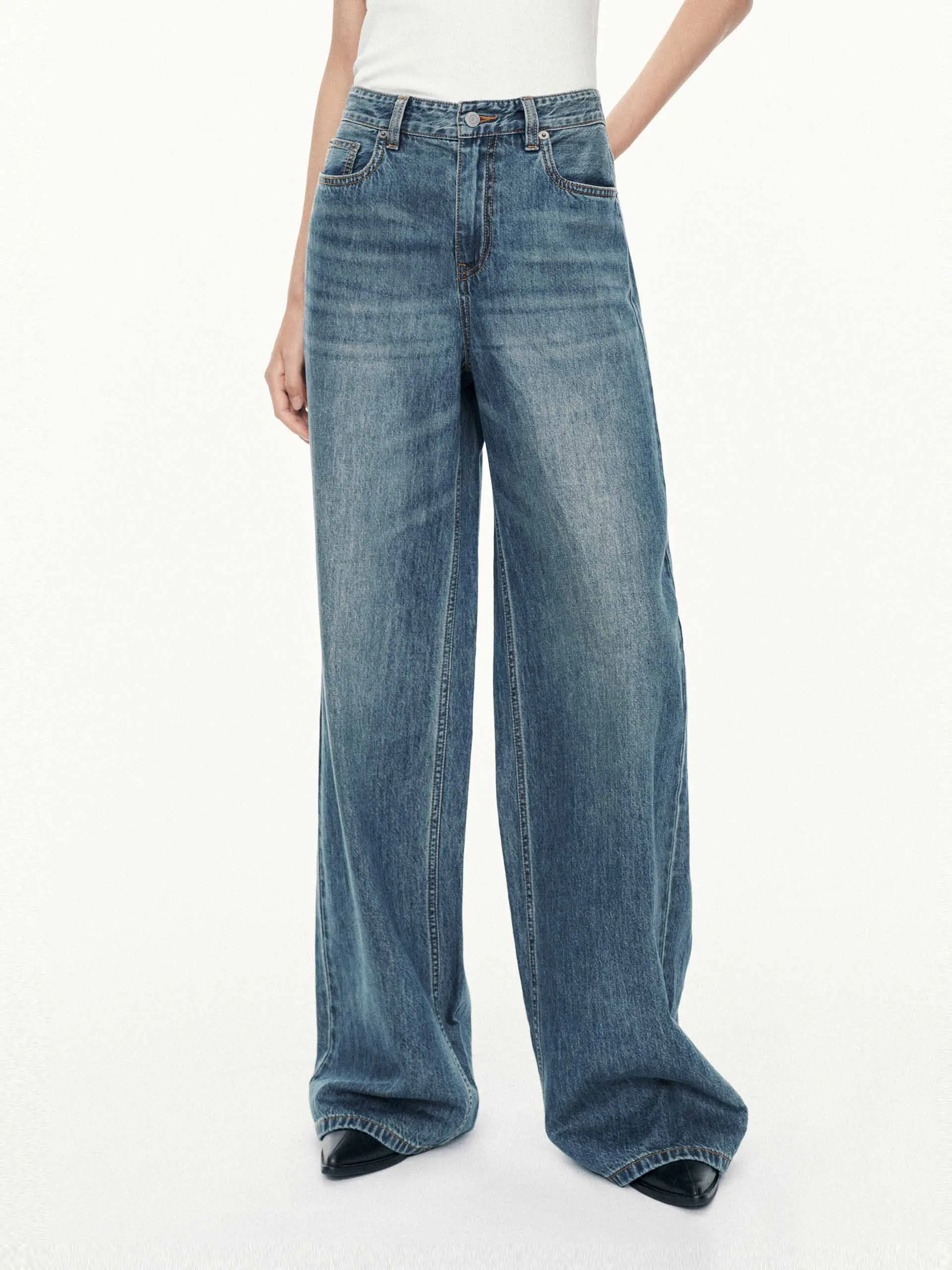 All Season Weather Friendly High Waist Cotton Jeans