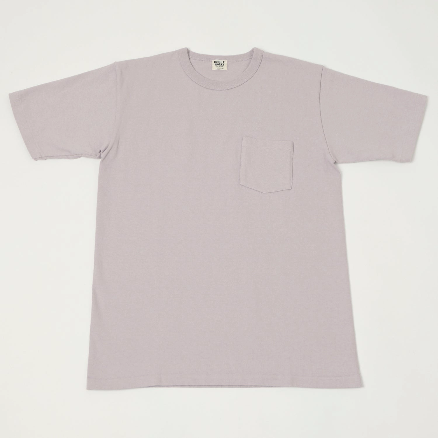 Dubbleworks Heavy Fabric Pocket Tee - Lavender Essential layering piece Classic Cut