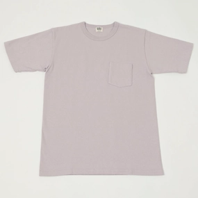 Dubbleworks Heavy Fabric Pocket Tee - Lavender Essential layering piece Classic Cut