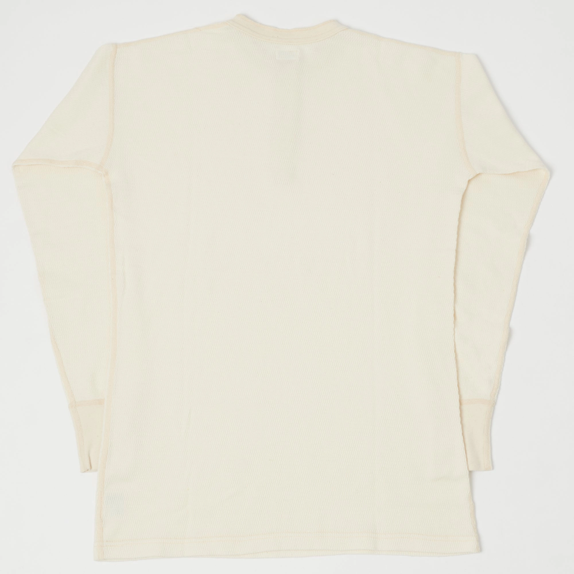 Dubbleworks Long Sleeve Thermal Henley - Off White easy to pair Chill Mode