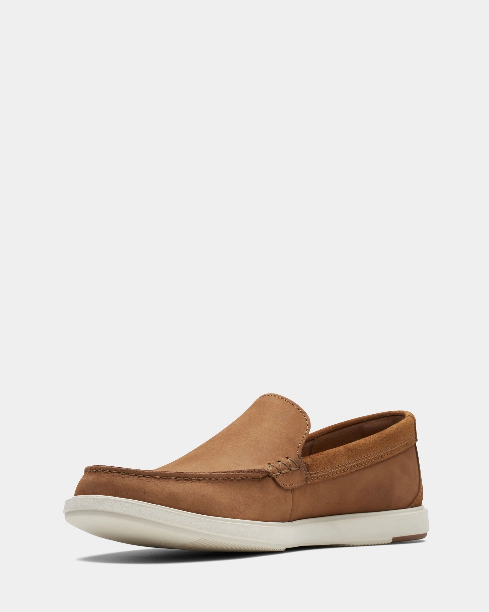 Relaxed Walking Comfort Bratton Loafer Dark Tan Nubuck