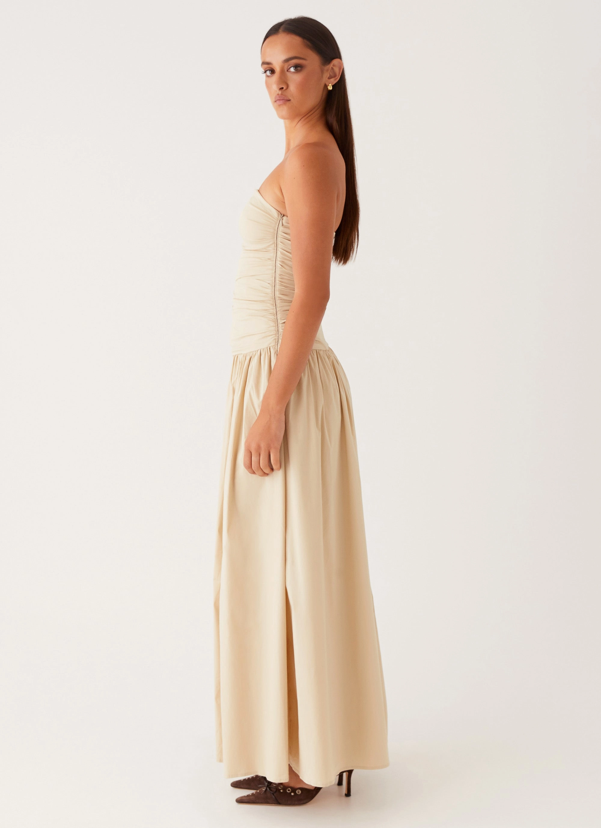 Light Motion Carmel Maxi Dress - Ivory
