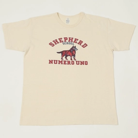 Durable Collar Construction Breathable Cotton Fabric Warehouse & Co 4064 'Shepherd' T-Shirt - Cream