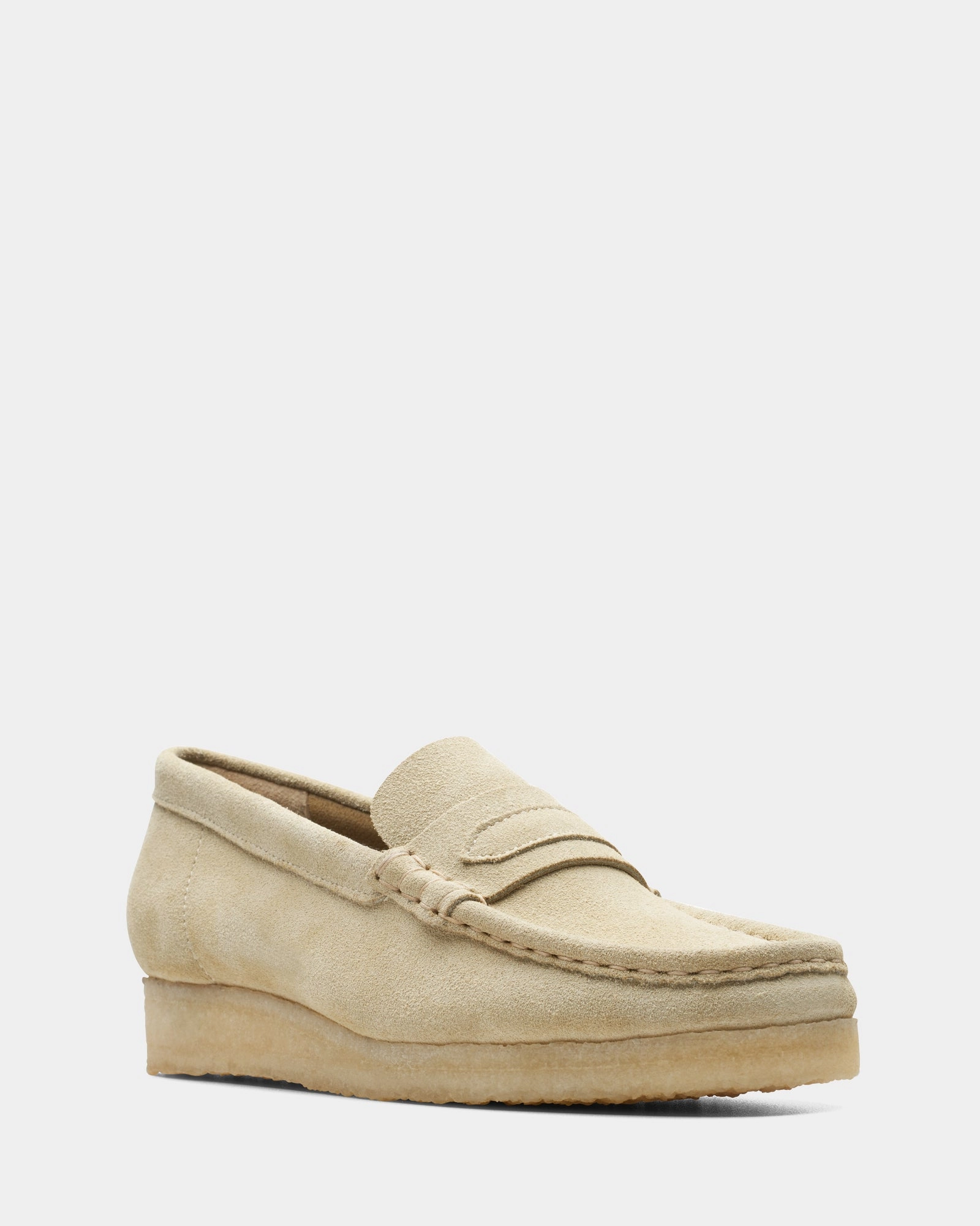 Two-Tone Design Easy to Wear WALLABEE LOAFER (W) Maple Suede