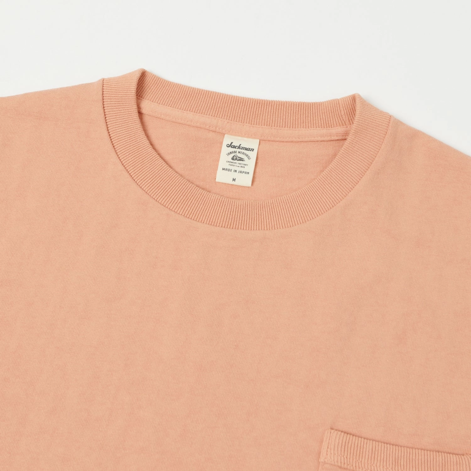 Modern Casual Jackman Dotsume Pocket T-Shirt - Coral