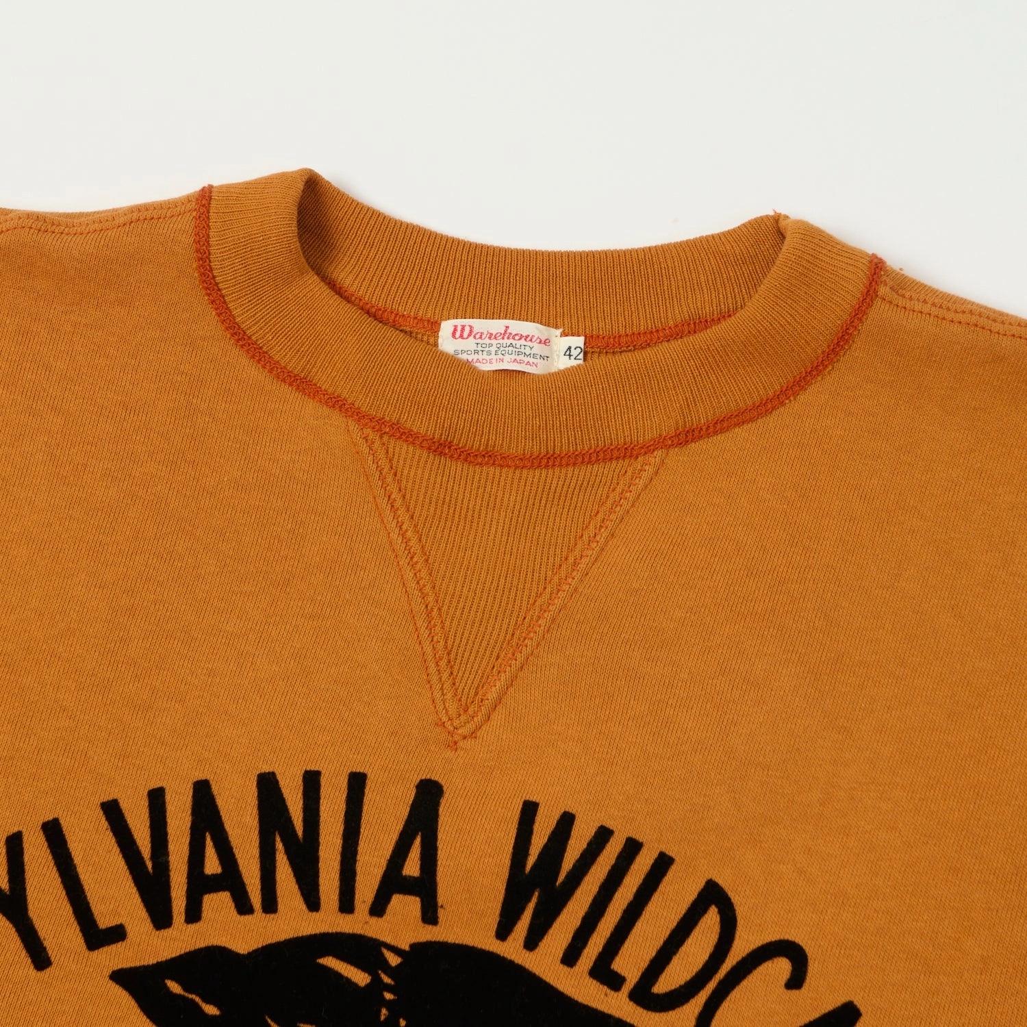 Warehouse & Co 403 'Sylvania' Sweatshirt - Dark Orange Chilly Weather Style