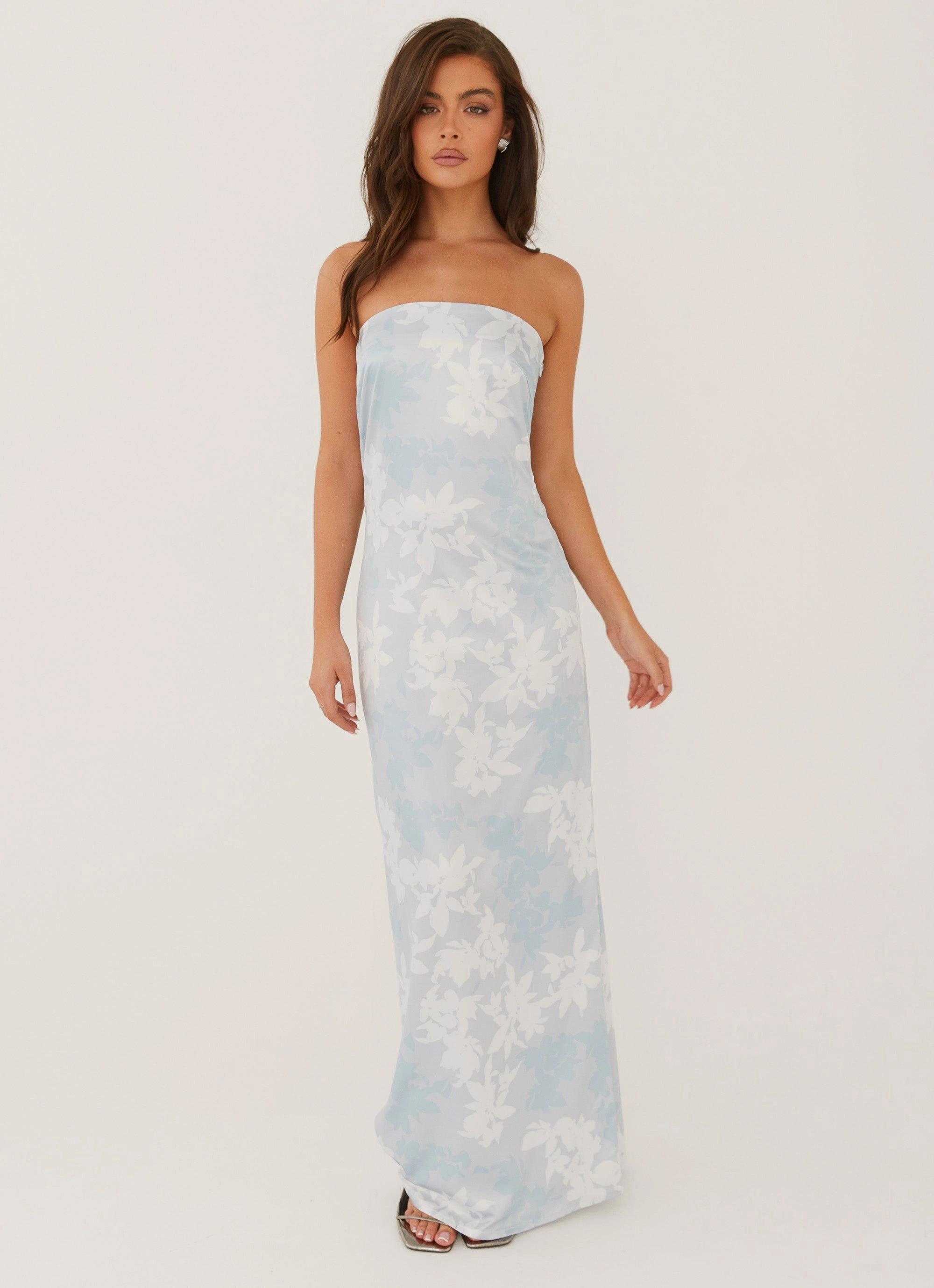 Side-Pocket Love Me More Maxi Dress - Blue Blossom