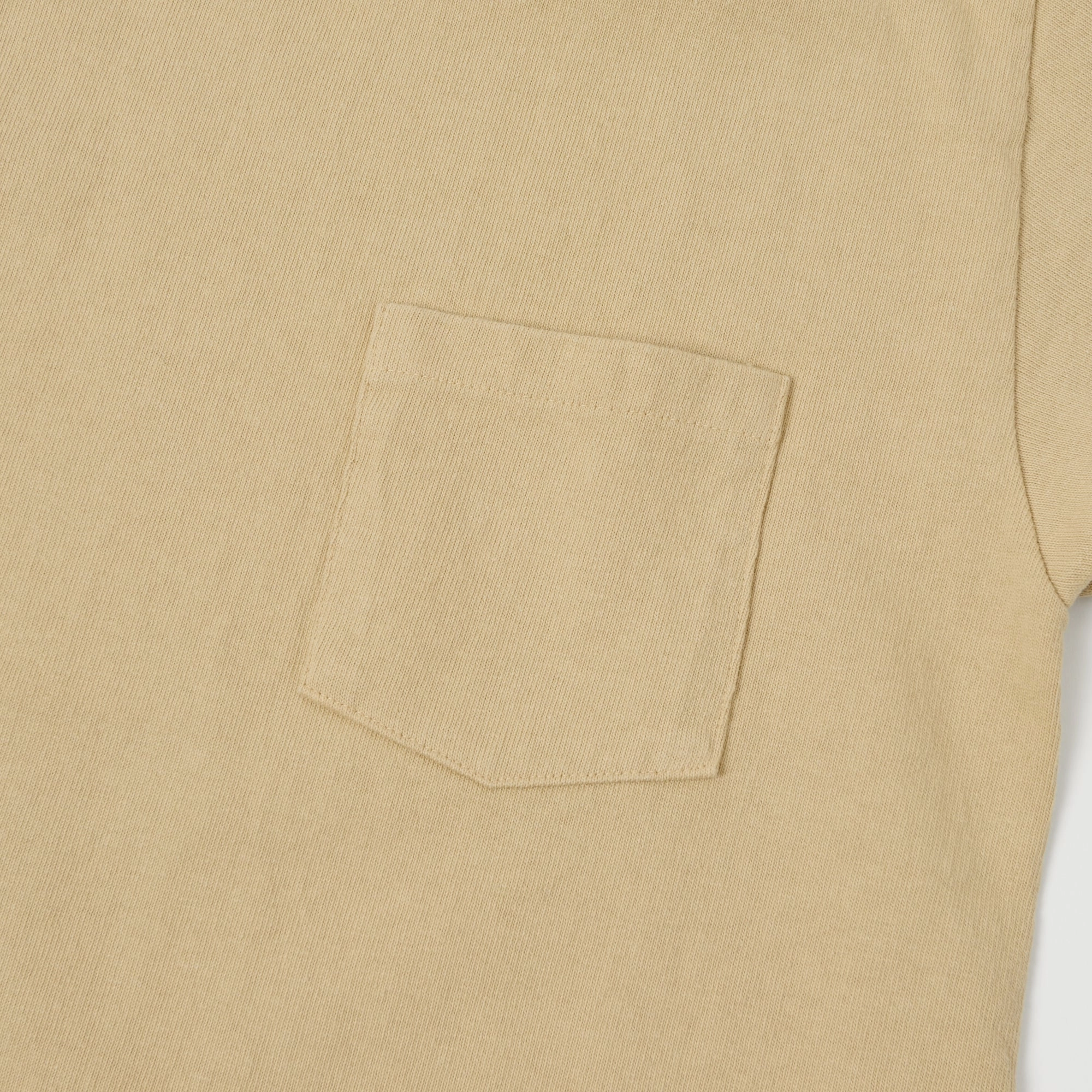 UV protection layer Sporty Active Wear Dubbleworks Heavy Fabric Pocket Tee - Egg