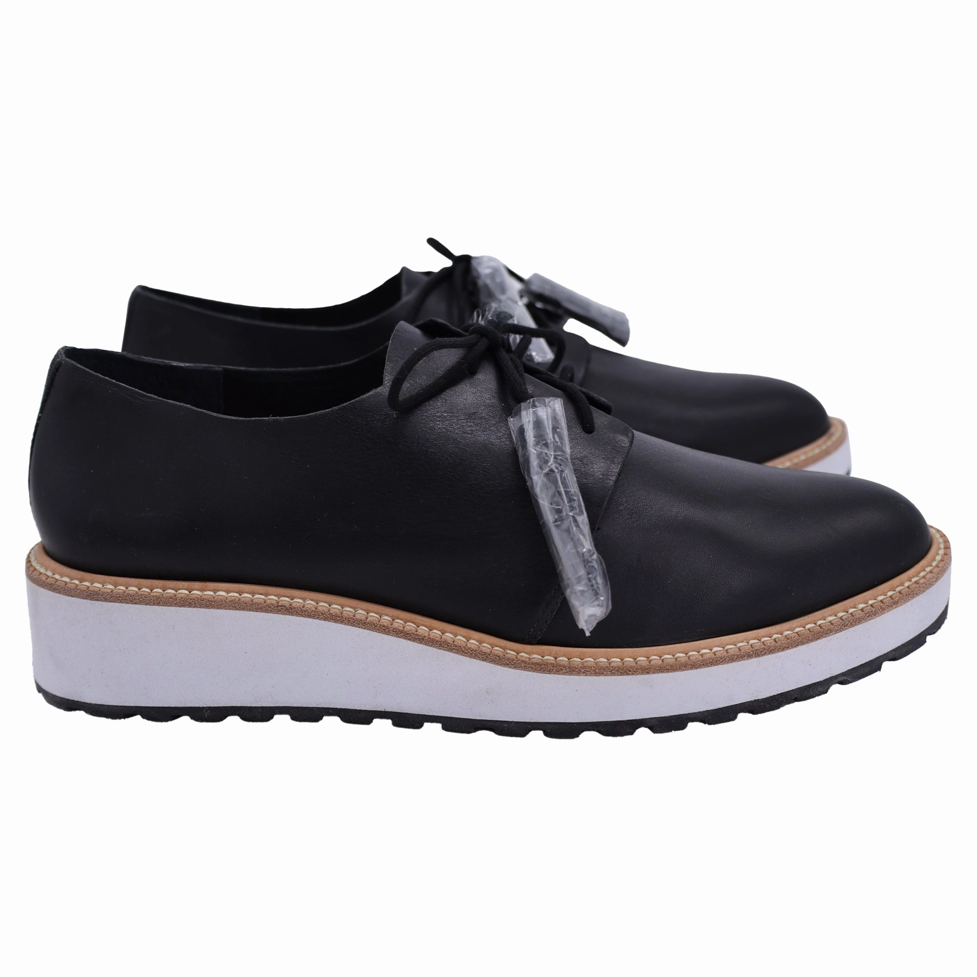 Loeffler Randall Callie Demi-Wedge Oxfords in Black Leather Refined Style Clean Looker Comfort Fit Active Worker