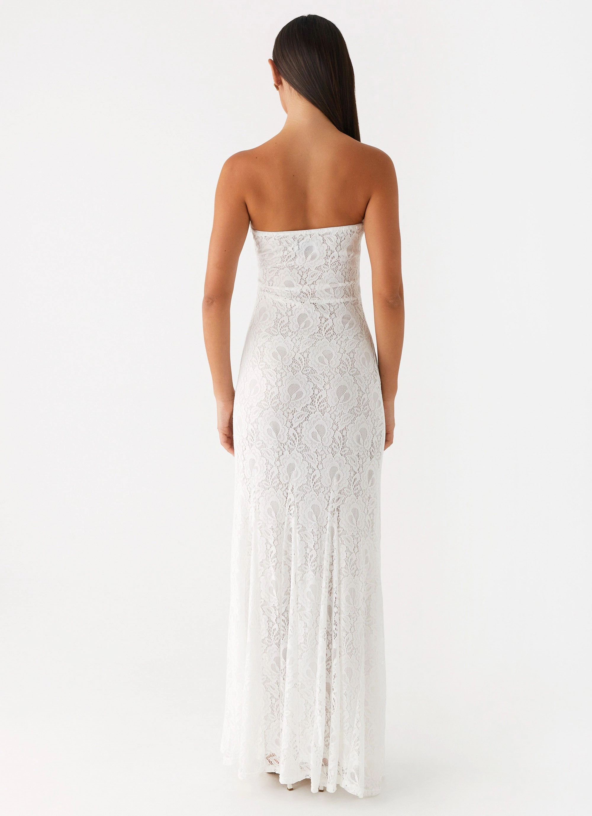 Lolita Lace Maxi Dress - Ivory Chill Edge Refined Vibe