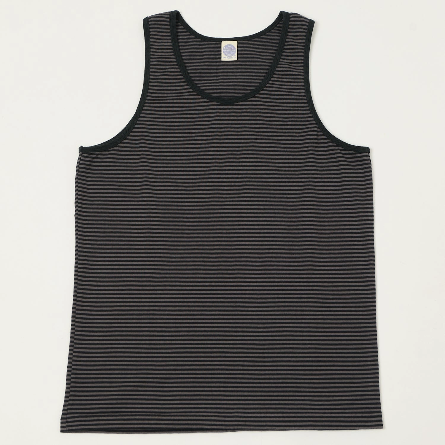 Regular Fit TOYS McCOY 'The Great American Hero' Stripe Tank Top - Grey/Black